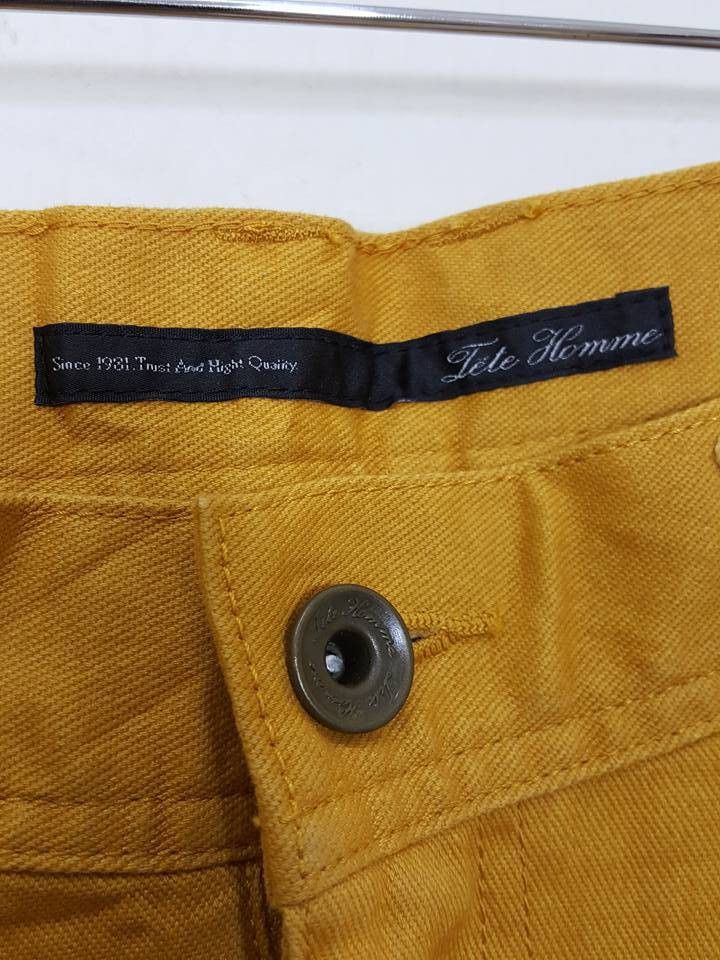 Tete Homme Japan Streetwear Brand Mustard Casual J Curve Trouser Pants Size US 30 / EU 46 - 9 Thumbnail