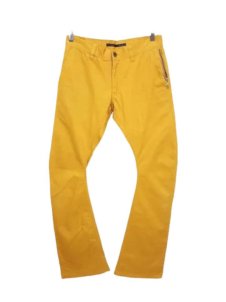 Tete Homme Japan Streetwear Brand Mustard Casual J Curve Trouser Pants Size US 30 / EU 46 - 1 Thumbnail
