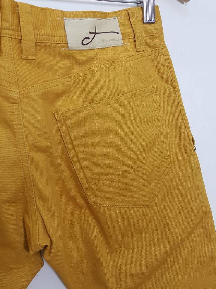 Tete Homme Japan Streetwear Brand Mustard Casual J Curve Trouser Pants Size US 30 / EU 46 - 7 Thumbnail