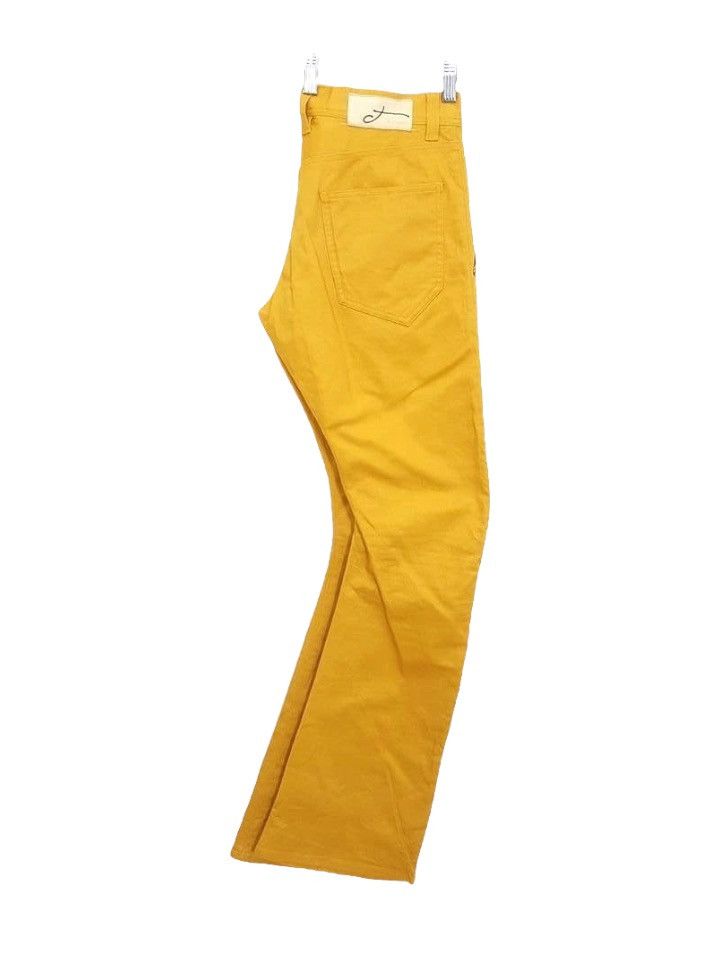 Tete Homme Japan Streetwear Brand Mustard Casual J Curve Trouser Pants Size US 30 / EU 46 - 2 Thumbnail