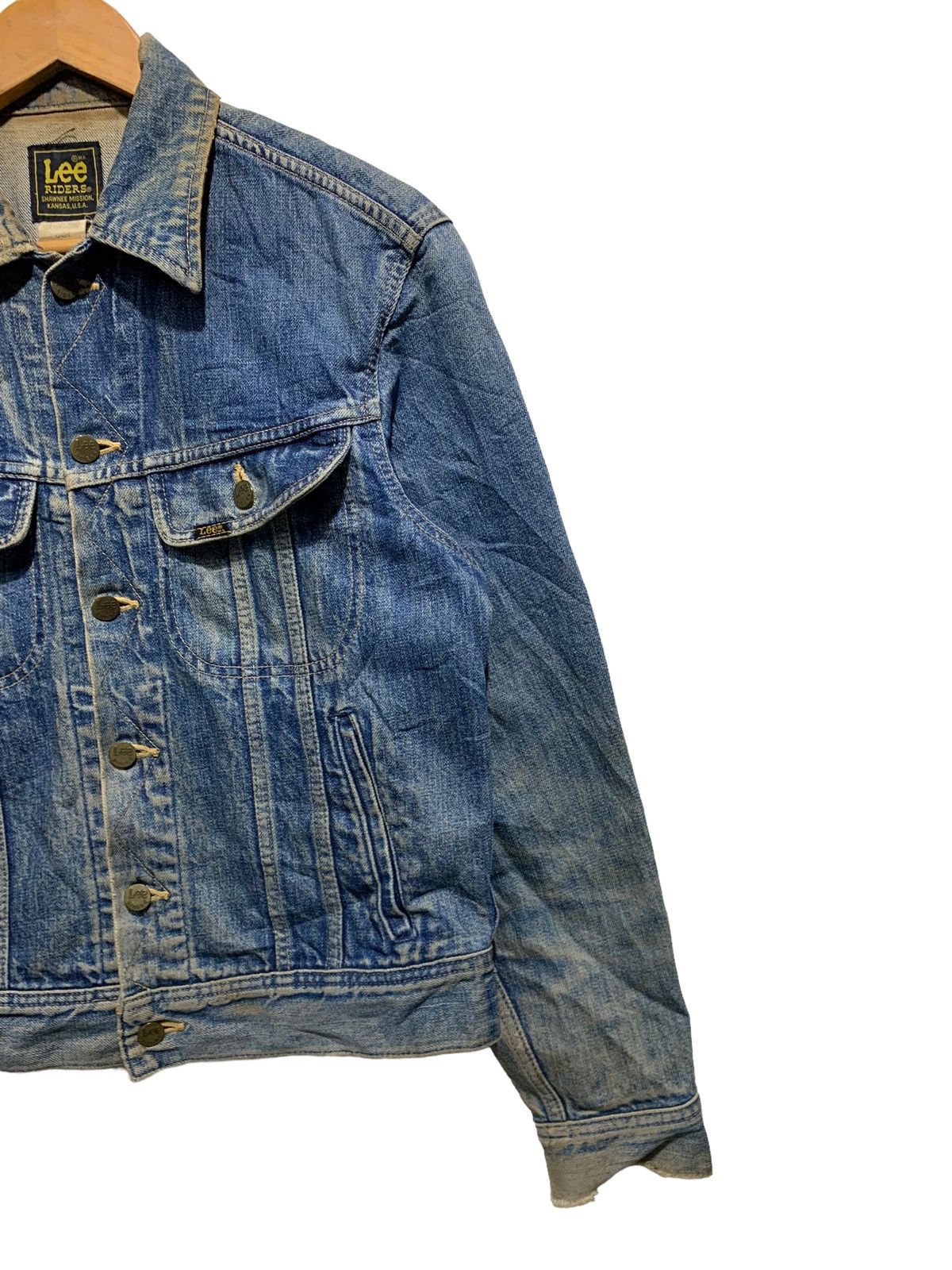 Lee 🔥VTG LEE RIDER DISTRESSED DENIM JACKETS Size US M / EU 48-50 / 2 - 3 Thumbnail