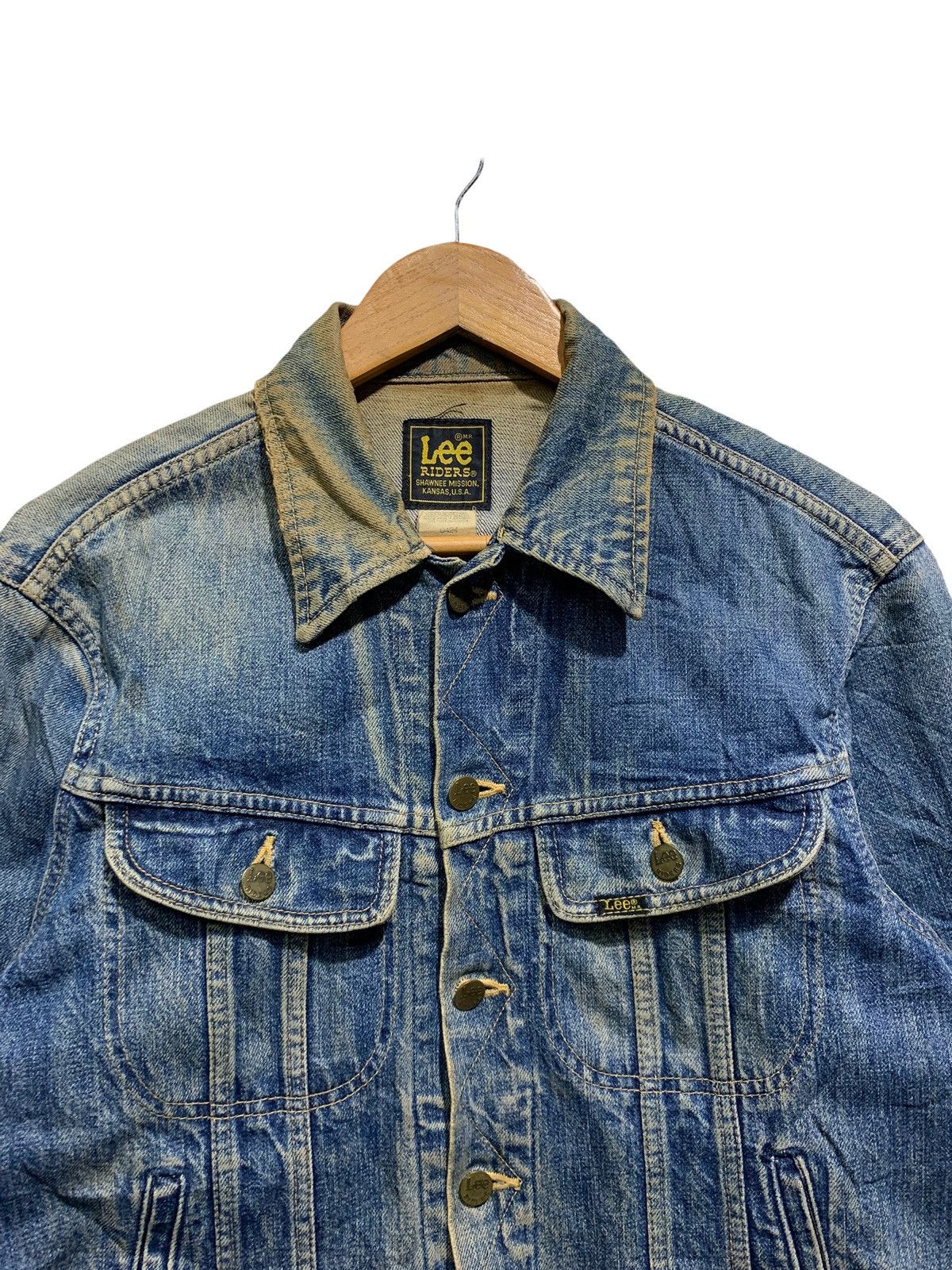 Lee 🔥VTG LEE RIDER DISTRESSED DENIM JACKETS Size US M / EU 48-50 / 2 - 4 Thumbnail