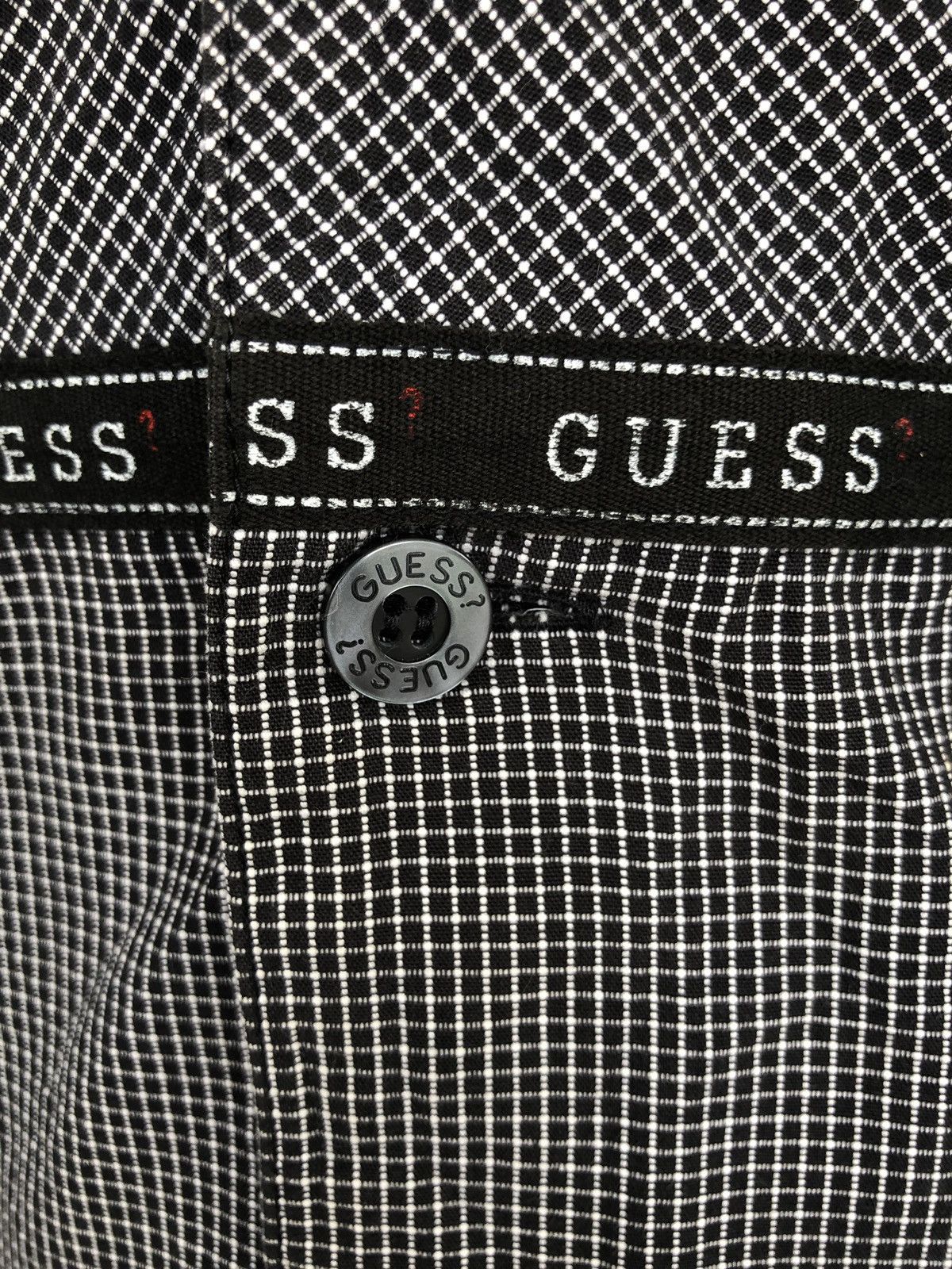 Guess Vtg Guess 🇺🇸 Asap Rocky Check Oversize B/D Shirt Size US M / EU 48-50 / 2 - 4 Thumbnail