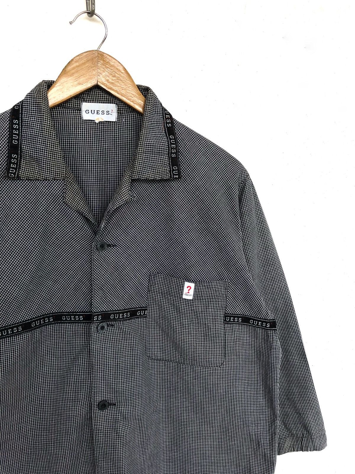 Guess Vtg Guess 🇺🇸 Asap Rocky Check Oversize B/D Shirt Size US M / EU 48-50 / 2 - 1 Thumbnail