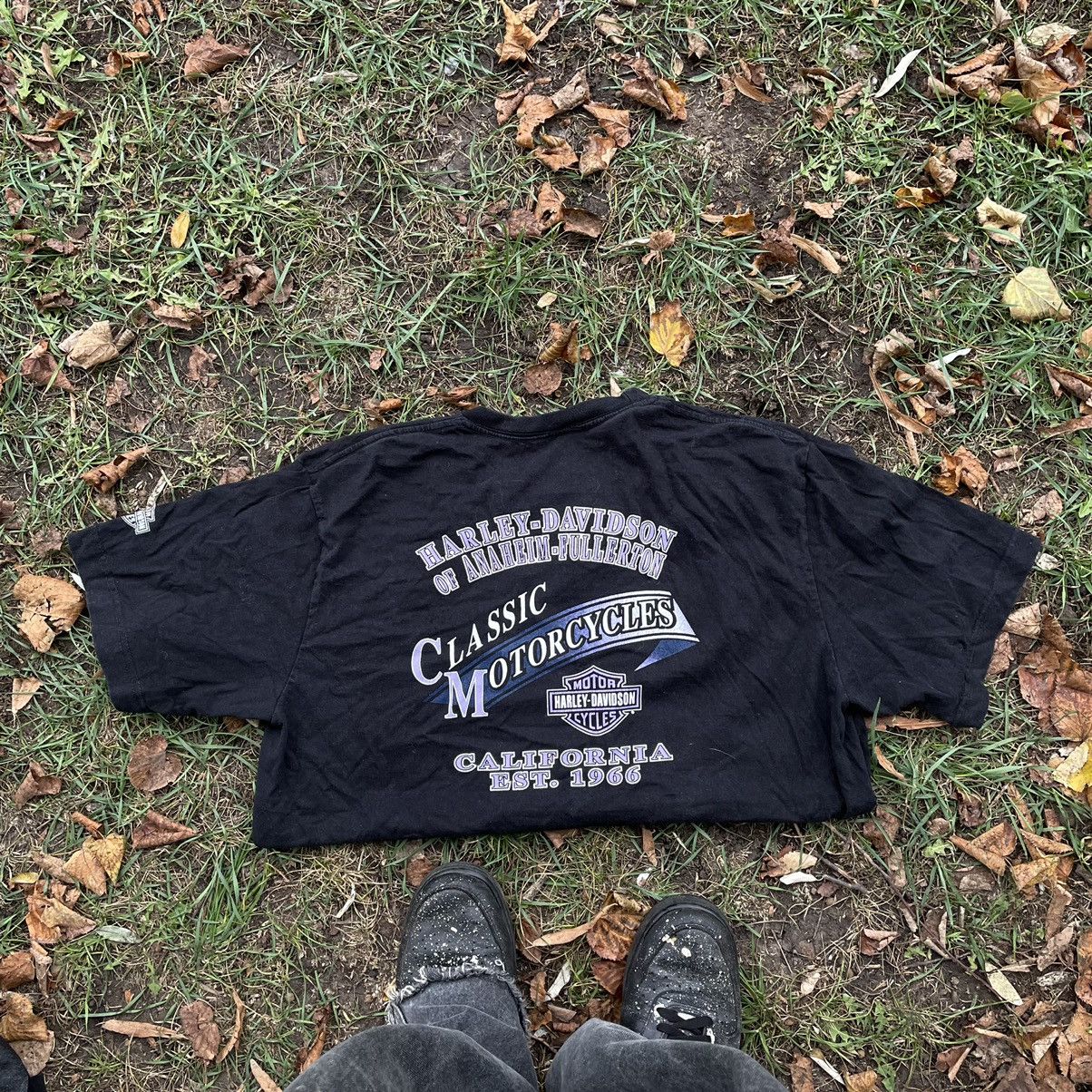 Harley Davidson Vintage 90s Faded Thrashed Harley Davidson Tee Skulls 3D Size US XL / EU 56 / 4 - 6 Thumbnail