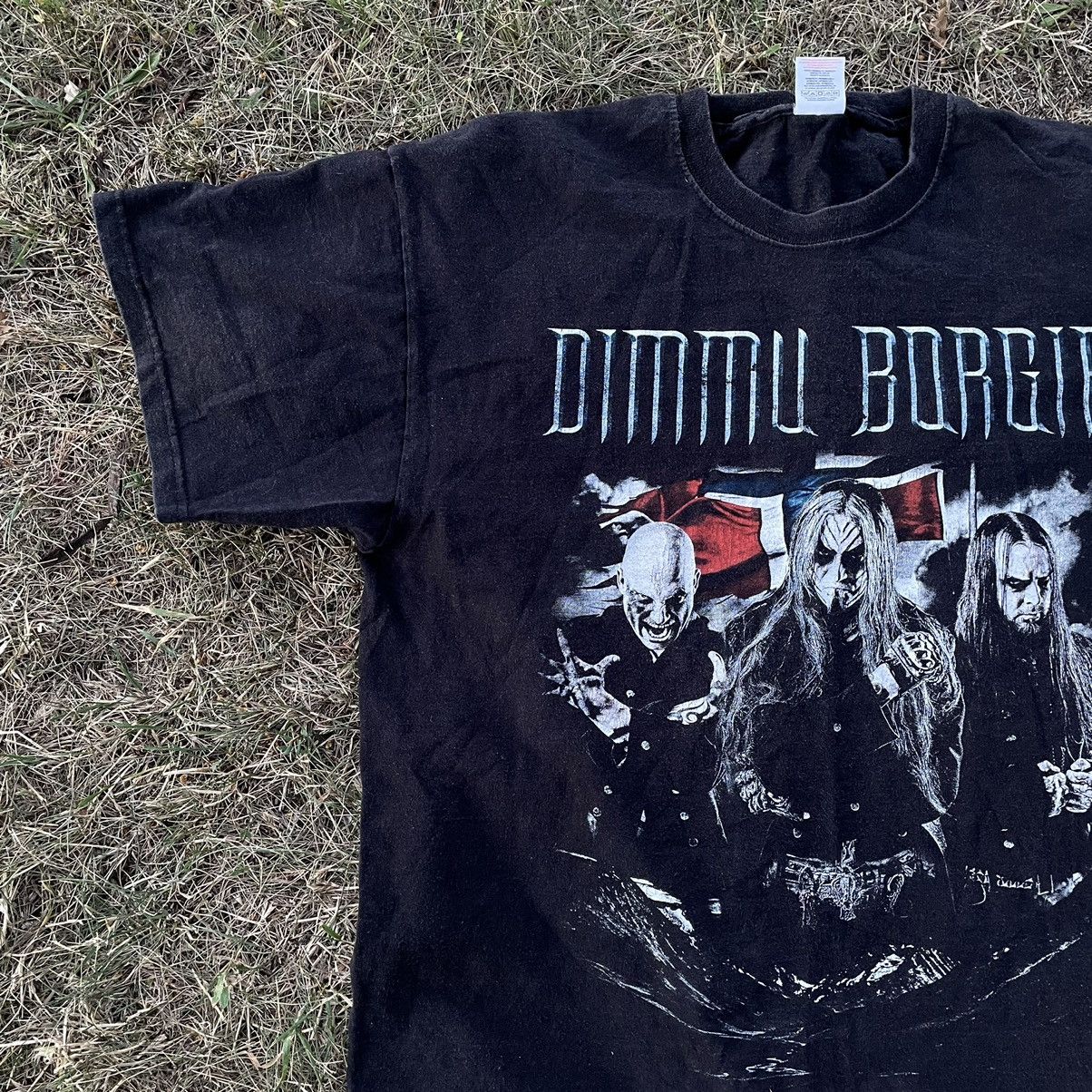 Vintage Vintage Y2K Dimmu Borgir Thrashed Band Tee Faded Black L Size US L / EU 52-54 / 3 - 5 Thumbnail