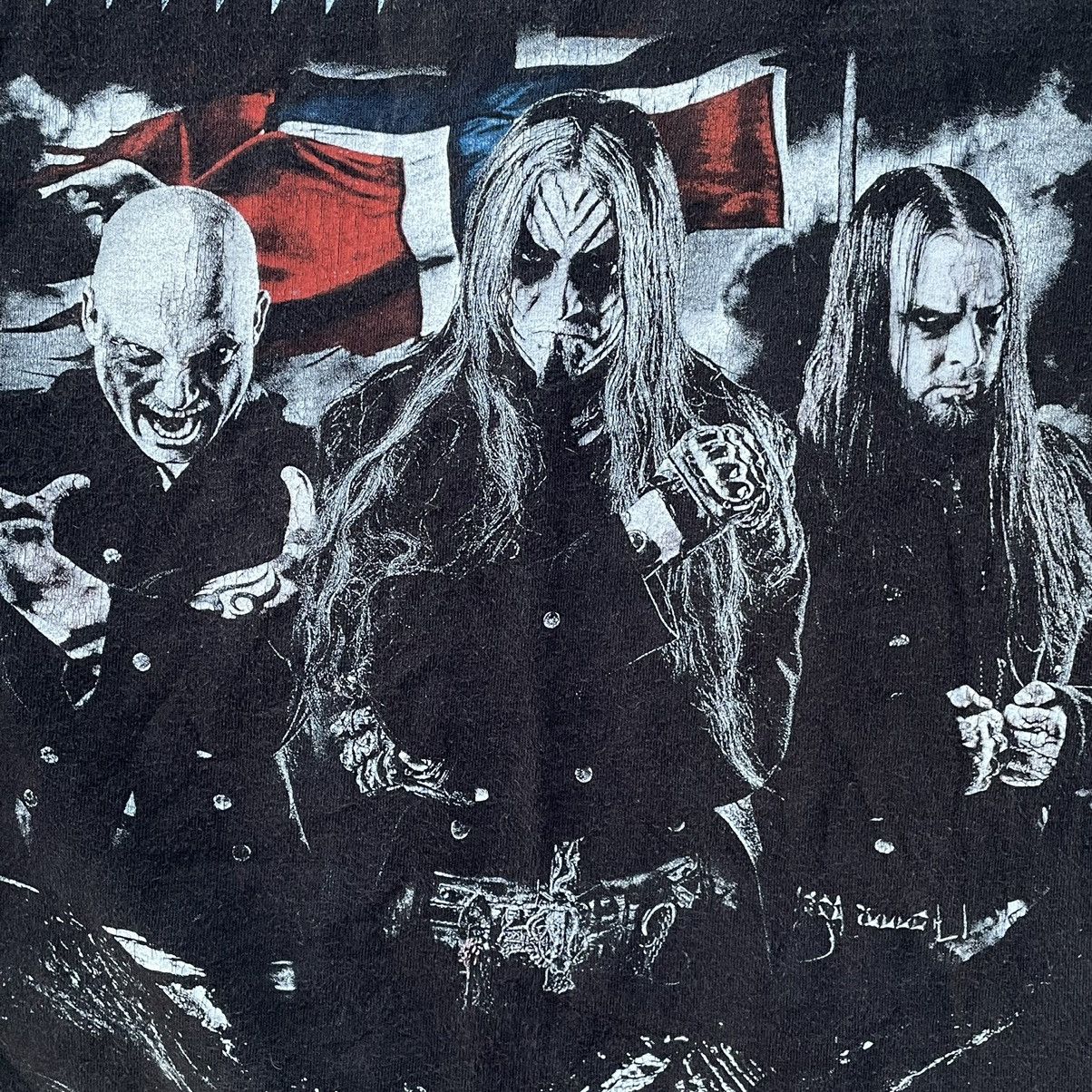 Vintage Vintage Y2K Dimmu Borgir Thrashed Band Tee Faded Black L Size US L / EU 52-54 / 3 - 6 Thumbnail