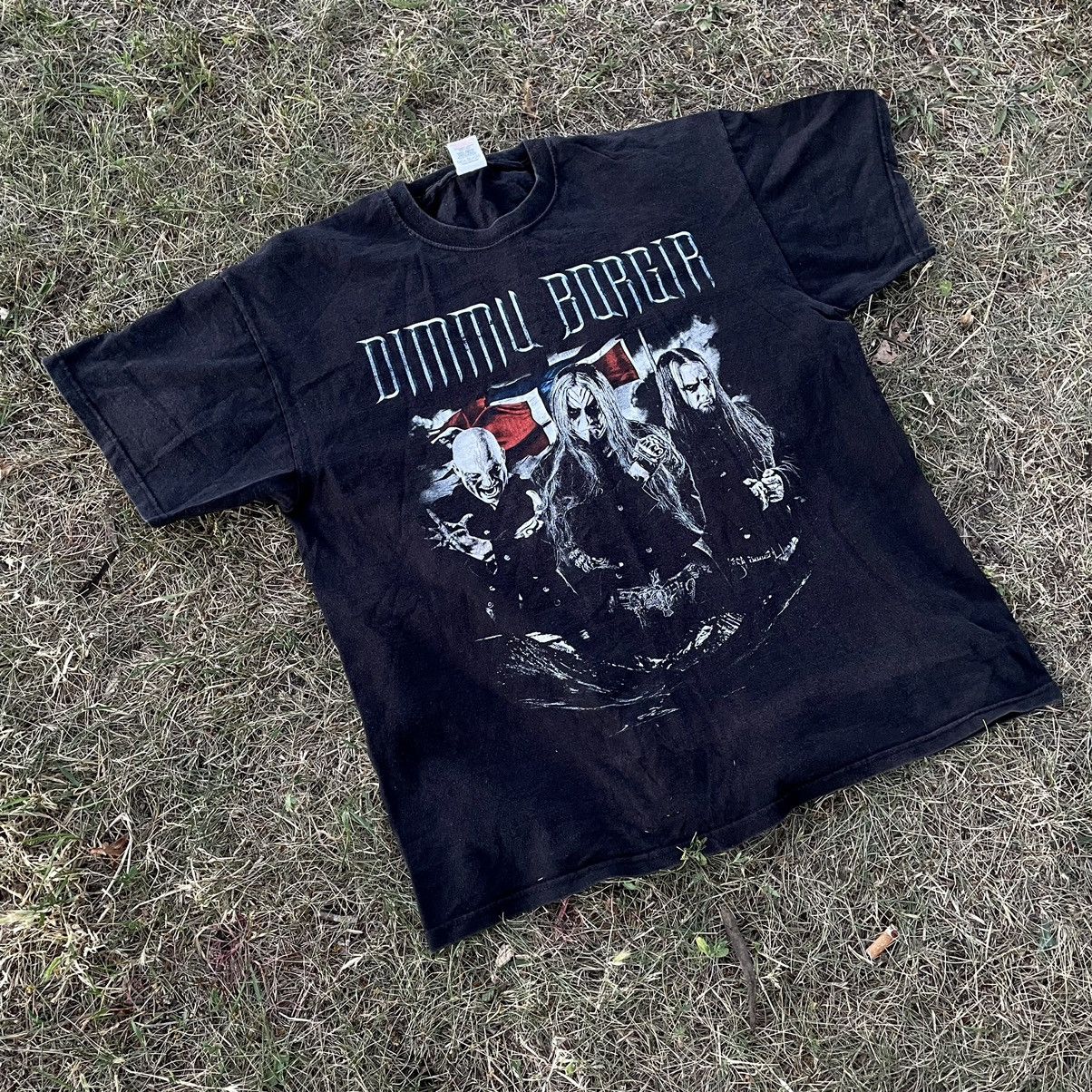 Vintage Vintage Y2K Dimmu Borgir Thrashed Band Tee Faded Black L Size US L / EU 52-54 / 3 - 2 Thumbnail