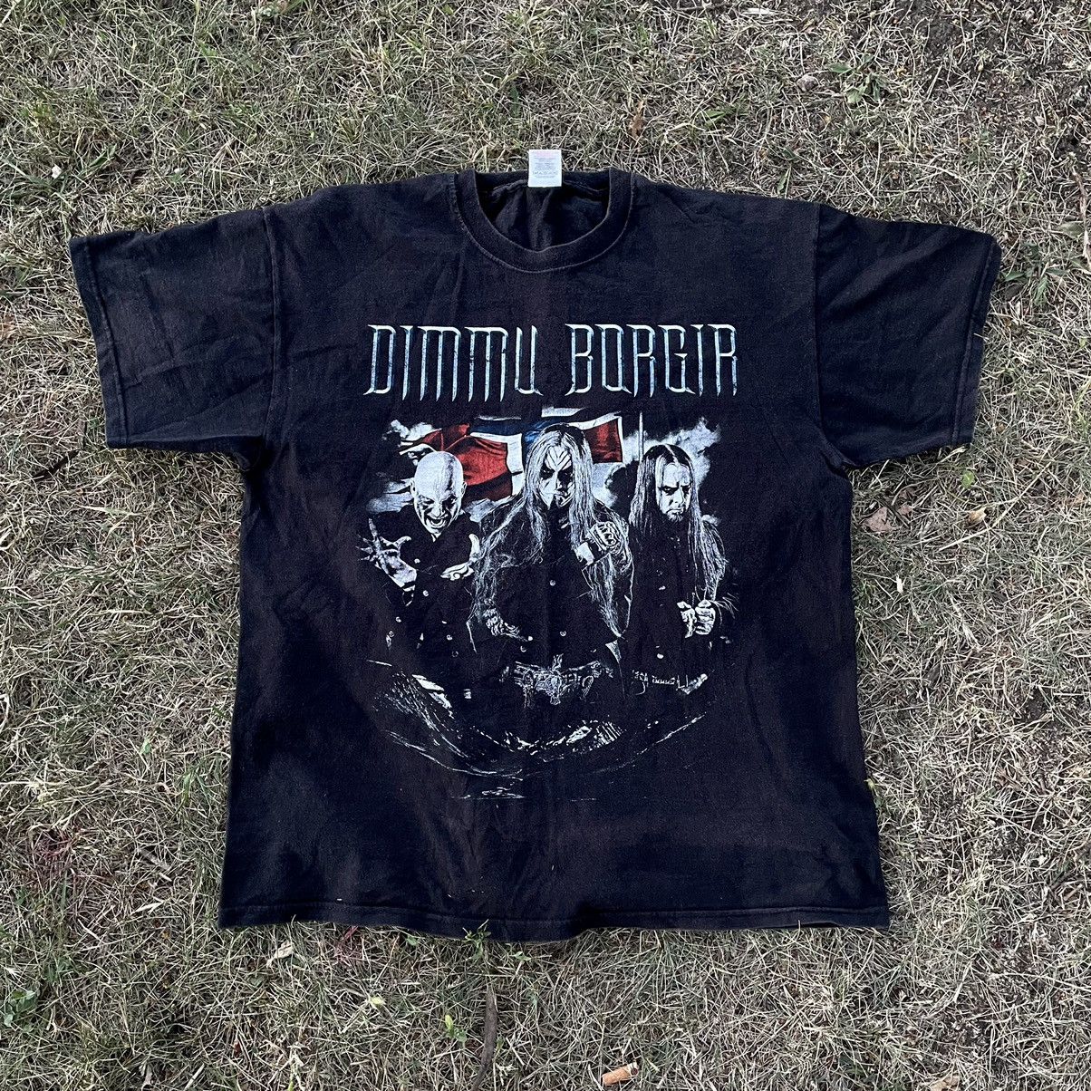 Vintage Vintage Y2K Dimmu Borgir Thrashed Band Tee Faded Black L Size US L / EU 52-54 / 3 - 1 Thumbnail
