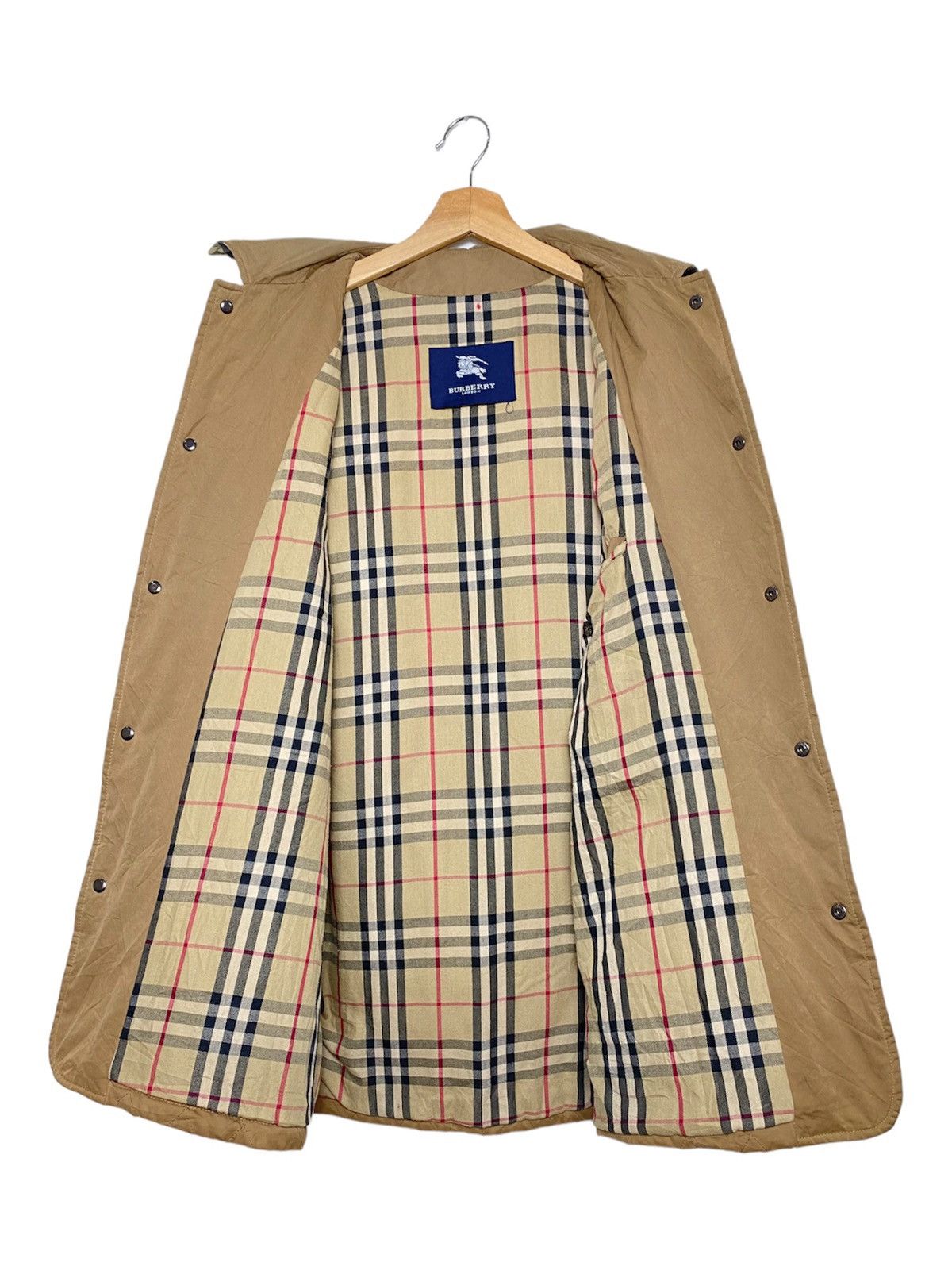 Burberry OG Vintage Burberry Nova Check Parka Trench Coat Jacket Size US M / EU 48-50 / 2 - 2 Thumbnail