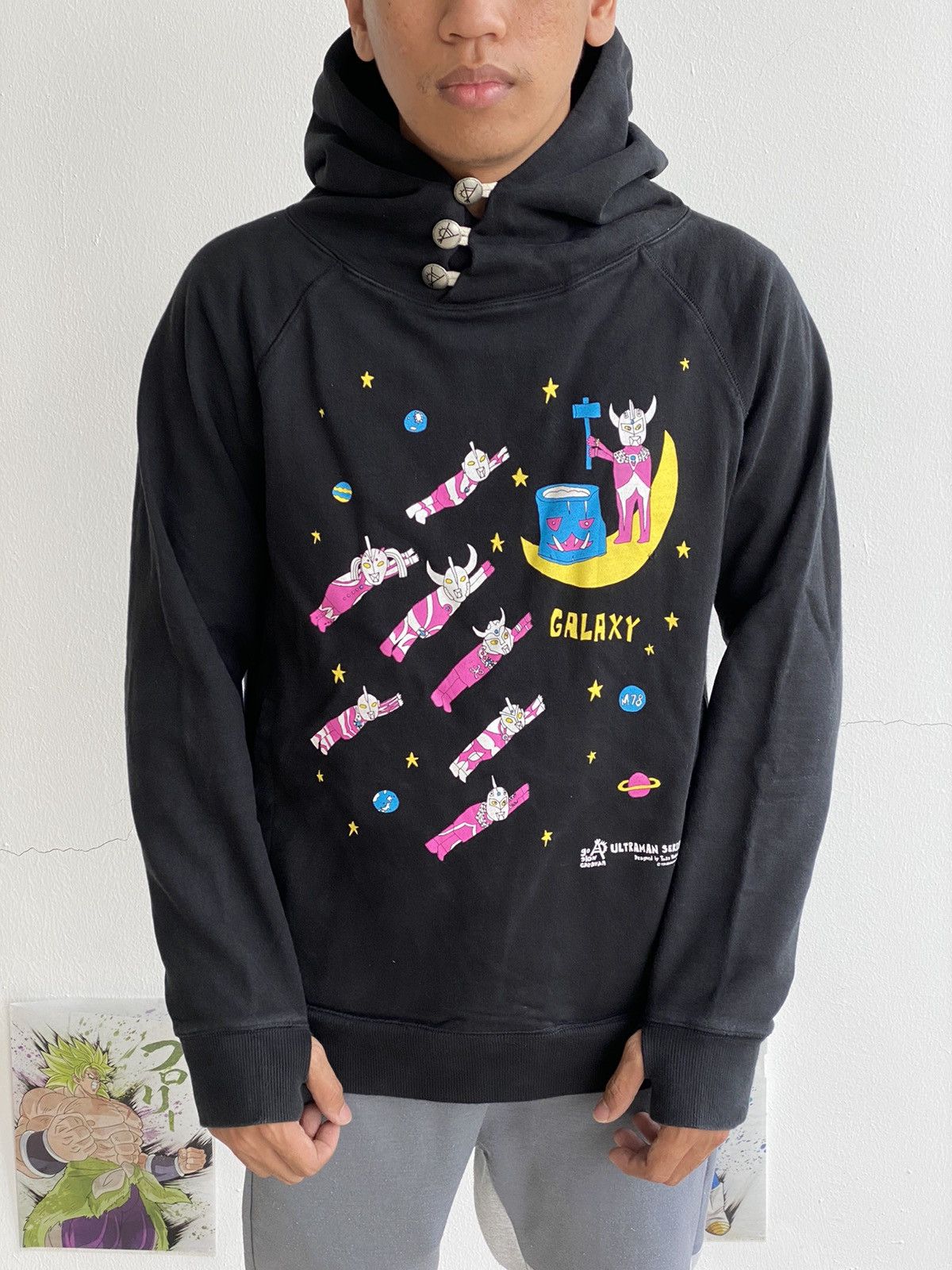 image of Cartoon Network x Go Slow Caravan Vintage Ultraman Anime Go Slow Caravan Japan in Black (Size Mediu