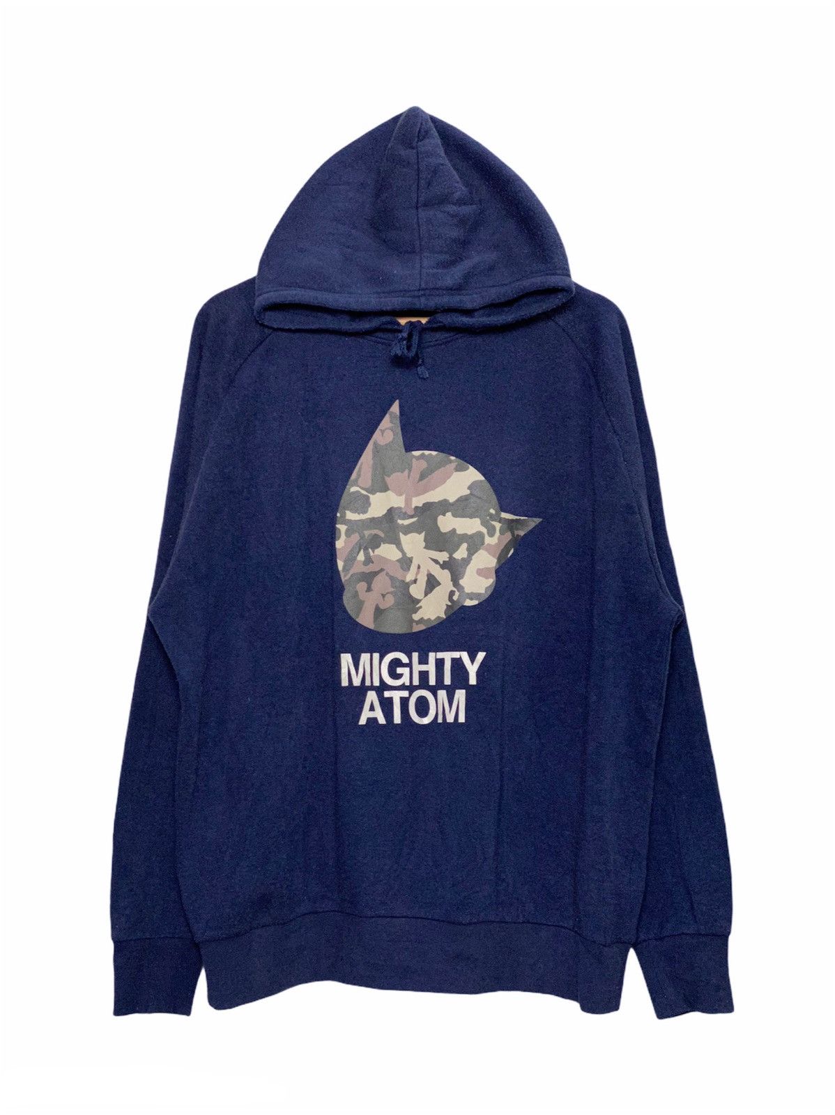 image of Anima x Cartoon Network Vintage Astroboy Mighty Atom Hoodie / Akira Evangelion in Navy Blue (Size 2
