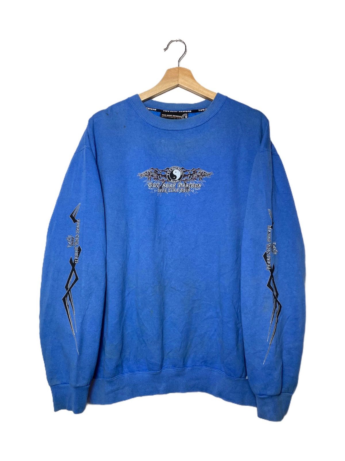 Japanese Brand Vintage T&C Surf Chrome Wings Hearts Design Crewneck Size US XL / EU 56 / 4 - 2 Thumbnail