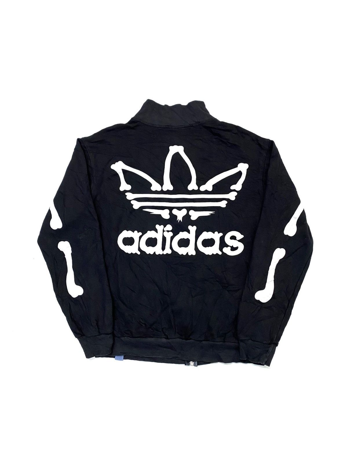 Adidas Adidas Skeletons Skulls Zipper Jacket Size US L / EU 52-54 / 3 - 2 Thumbnail