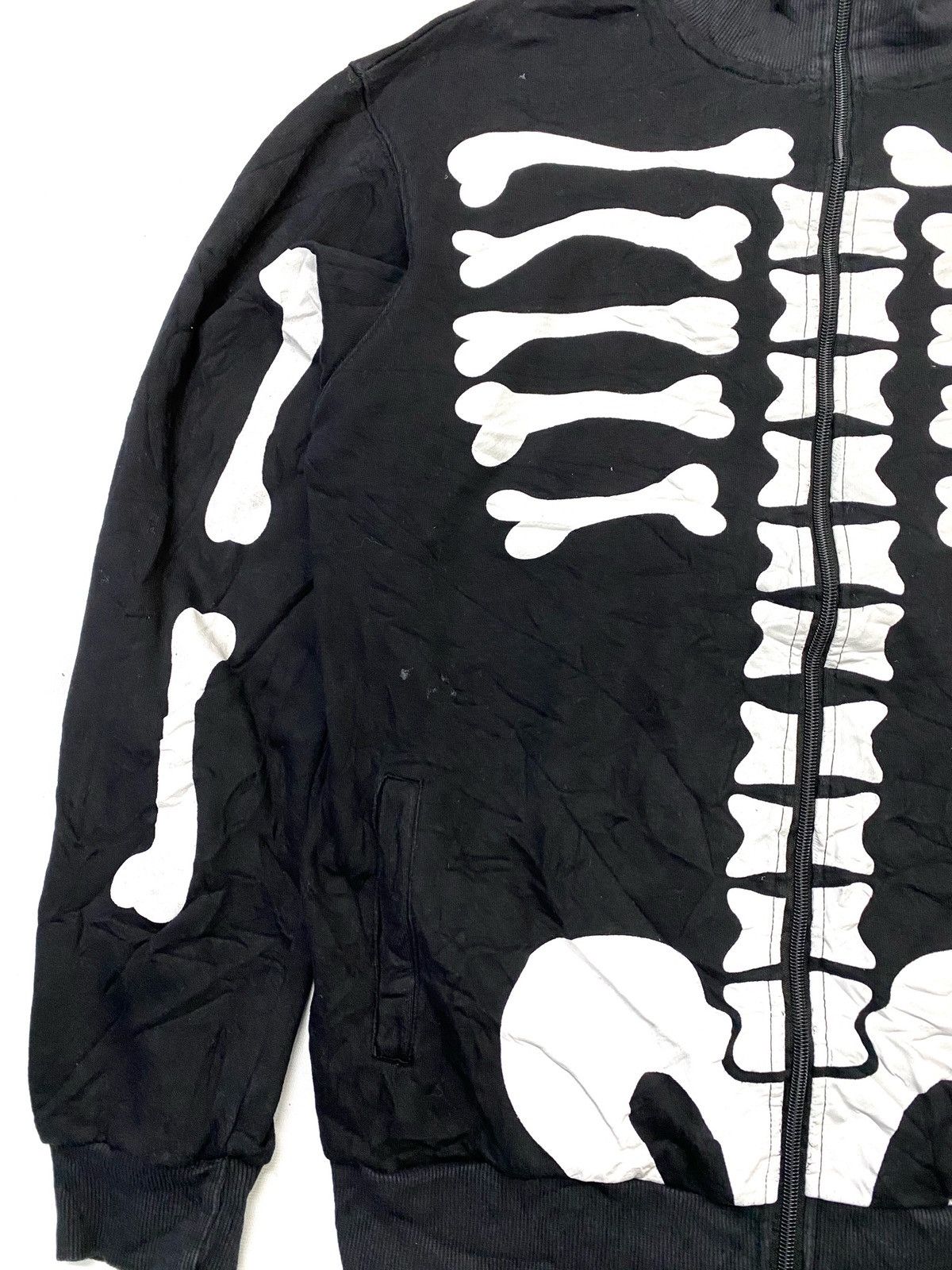 Adidas Adidas Skeletons Skulls Zipper Jacket Size US L / EU 52-54 / 3 - 4 Thumbnail