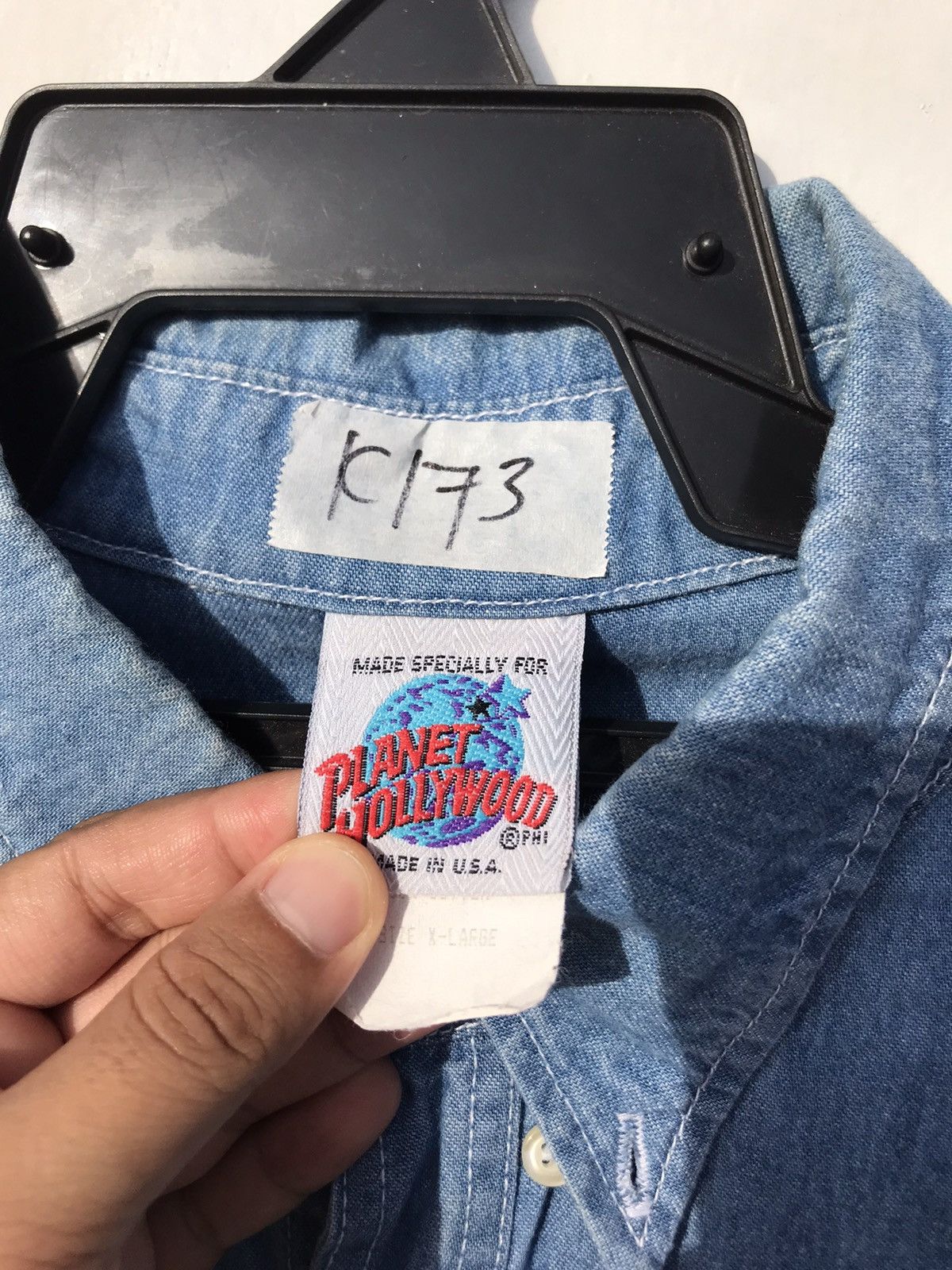Planet Hollywood Vintage Planet Hollywood Reno Chambray Size US XL / EU 56 / 4 - 5 Thumbnail