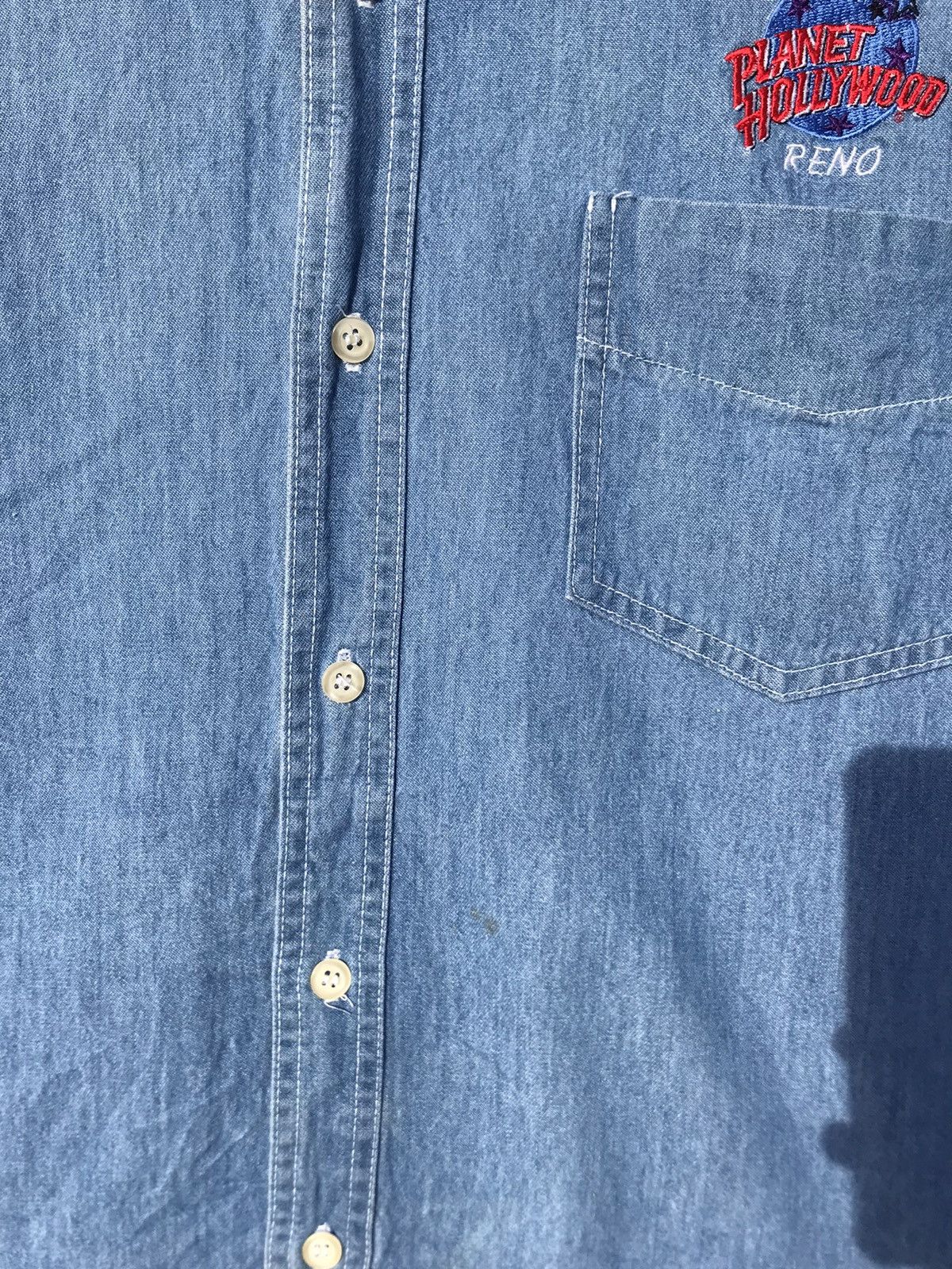 Planet Hollywood Vintage Planet Hollywood Reno Chambray Size US XL / EU 56 / 4 - 4 Thumbnail
