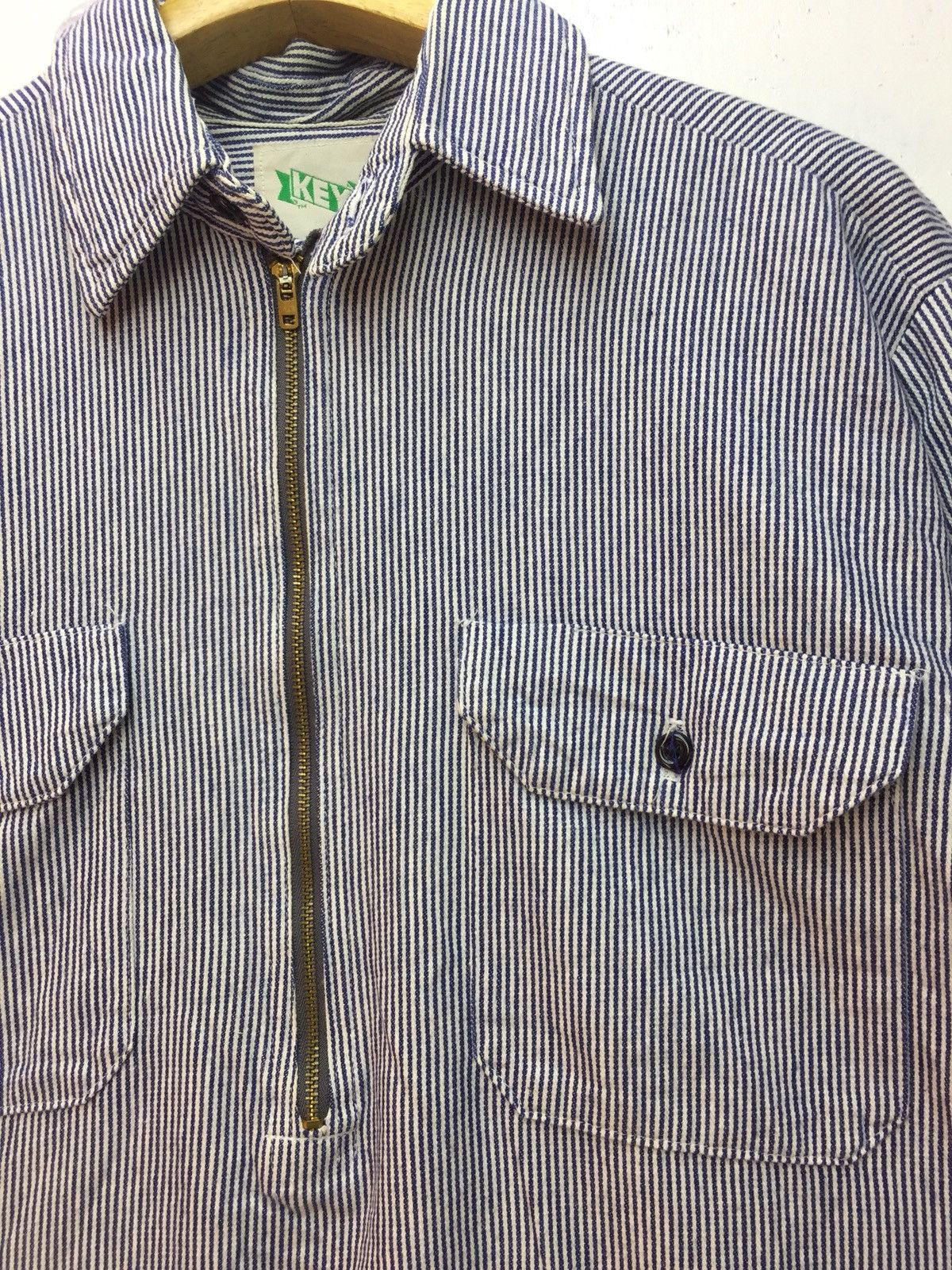 Vintage Vintage Key Wabash Stripe Shirt Size US XL / EU 56 / 4 - 3 Thumbnail