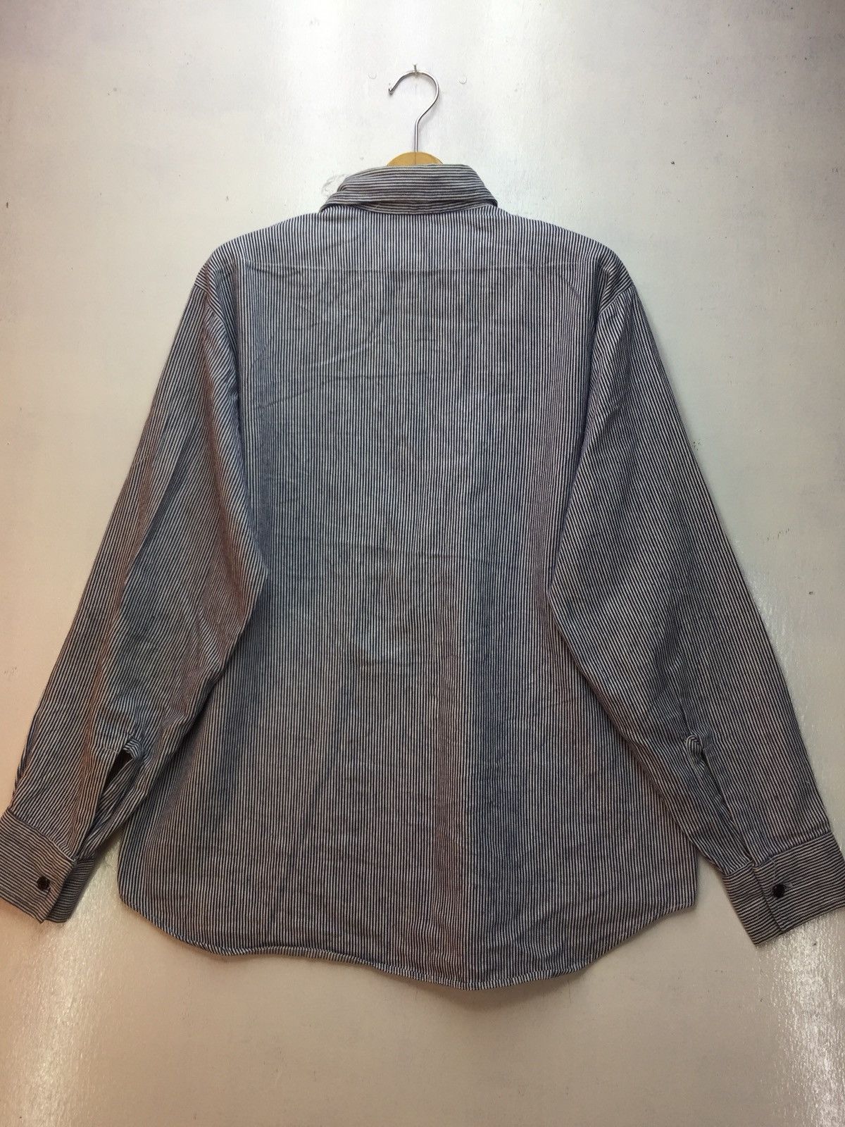 Vintage Vintage Key Wabash Stripe Shirt Size US XL / EU 56 / 4 - 2 Thumbnail