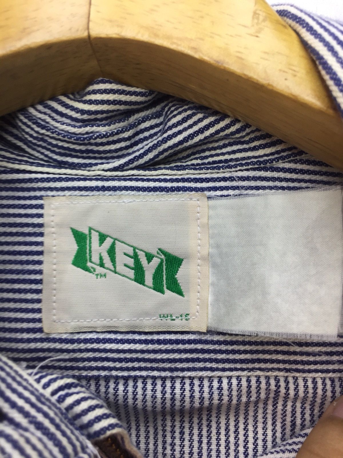 Vintage Vintage Key Wabash Stripe Shirt Size US XL / EU 56 / 4 - 6 Thumbnail