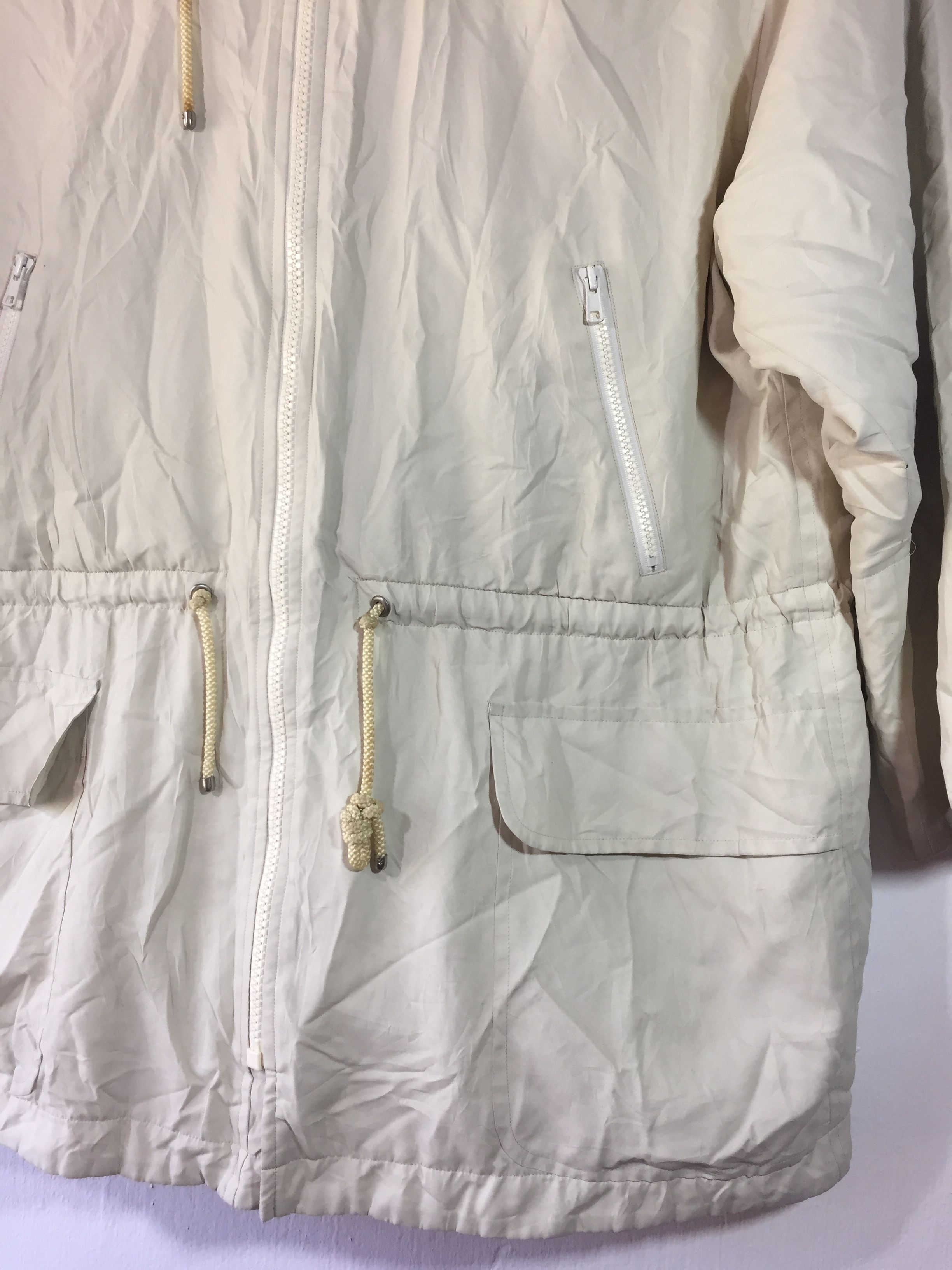 Issey Miyake VINTAGE ISSEY MIYAKE WINDCOAT DRAWSTRING HOODIE JACKET Size US XL / EU 56 / 4 - 3 Thumbnail