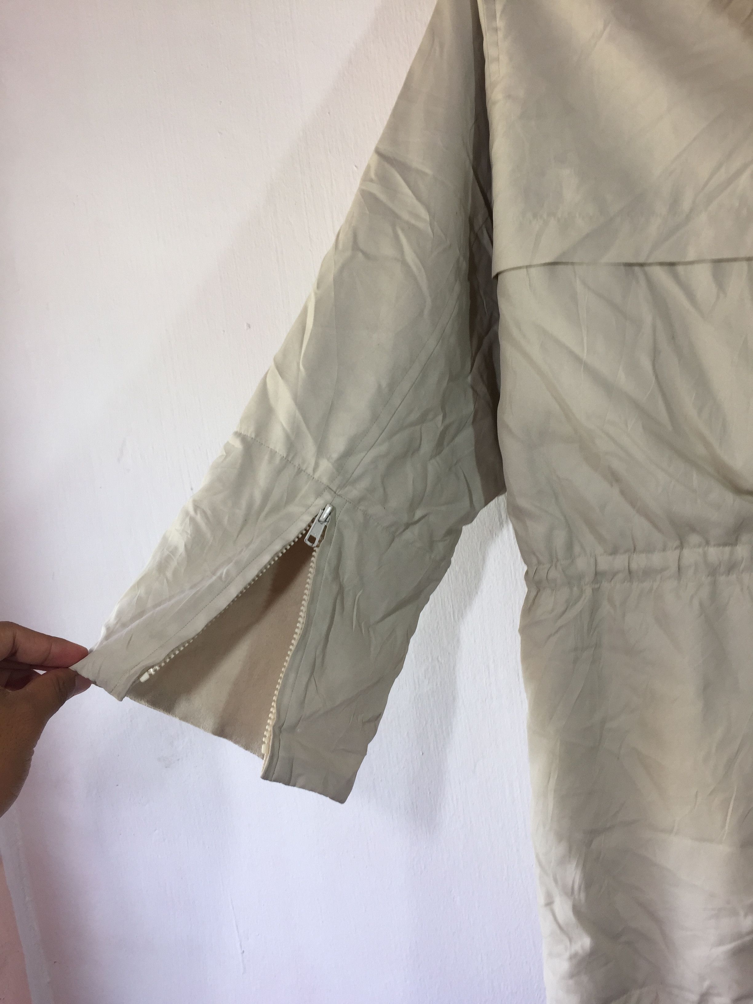 Issey Miyake VINTAGE ISSEY MIYAKE WINDCOAT DRAWSTRING HOODIE JACKET Size US XL / EU 56 / 4 - 11 Thumbnail
