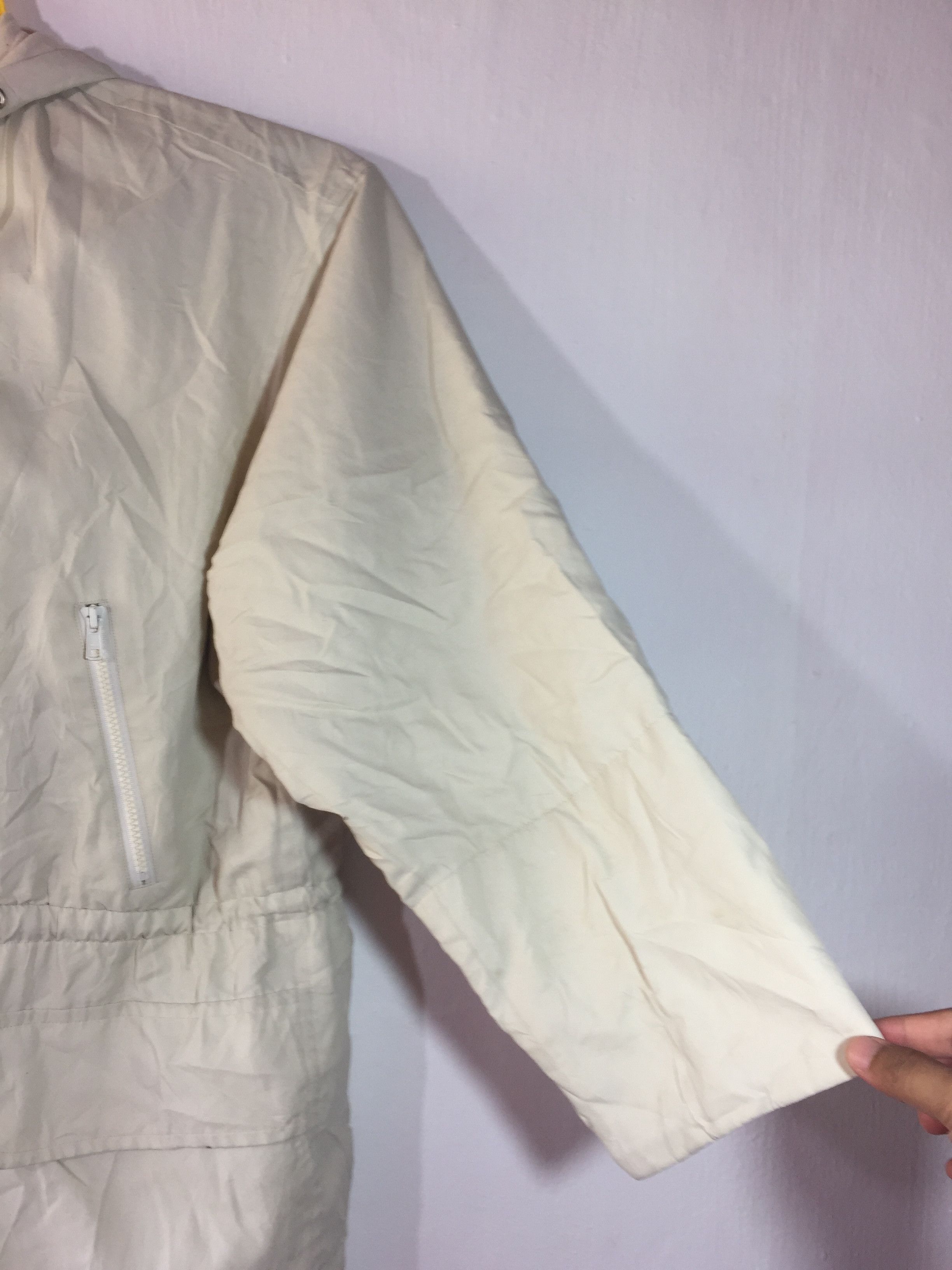 Issey Miyake VINTAGE ISSEY MIYAKE WINDCOAT DRAWSTRING HOODIE JACKET Size US XL / EU 56 / 4 - 7 Thumbnail