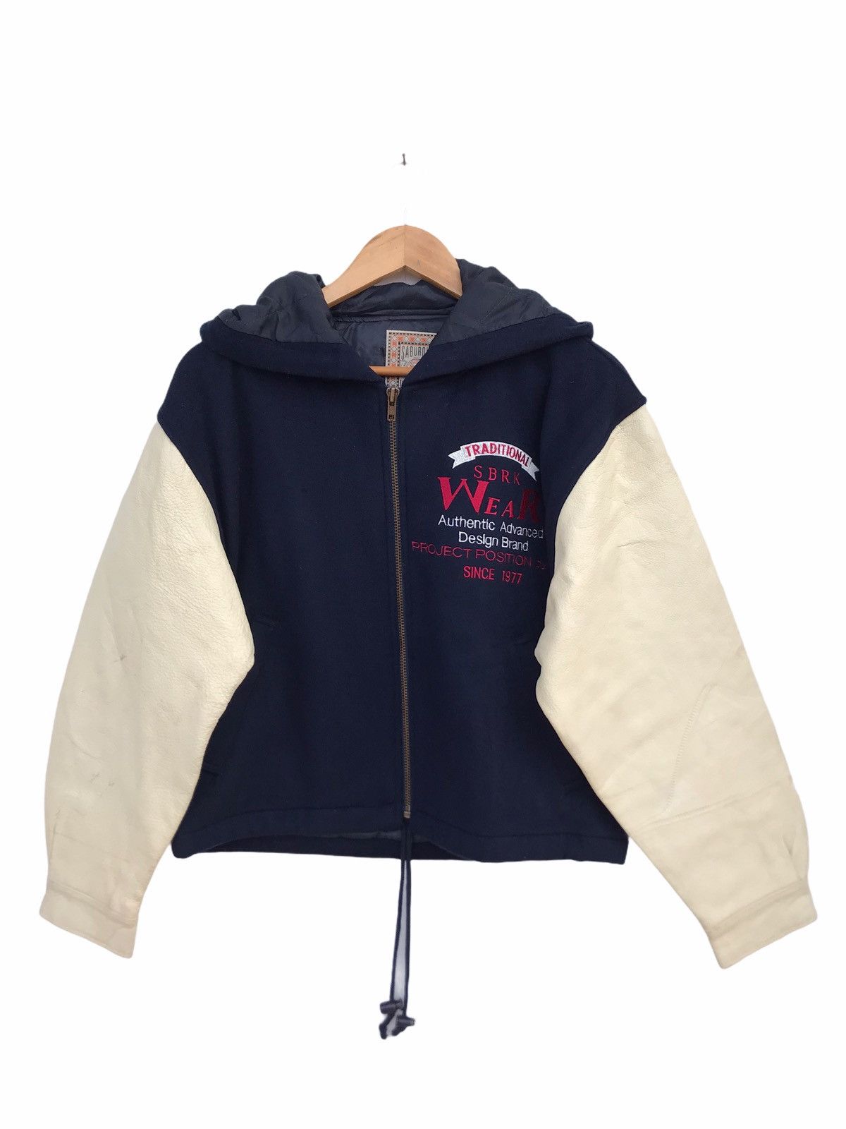 Japanese Brand Sabaruku Wear Hooded Varsity Jacket Size US M / EU 48-50 / 2 - 1 Thumbnail