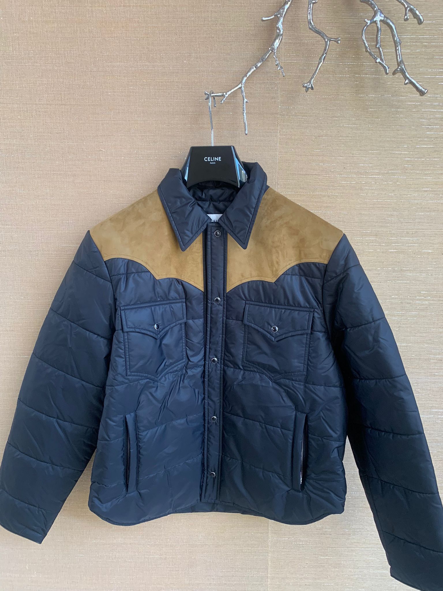 Celine Padded Jacket in Black Size US M / EU 48-50 / 2 - 1 Thumbnail