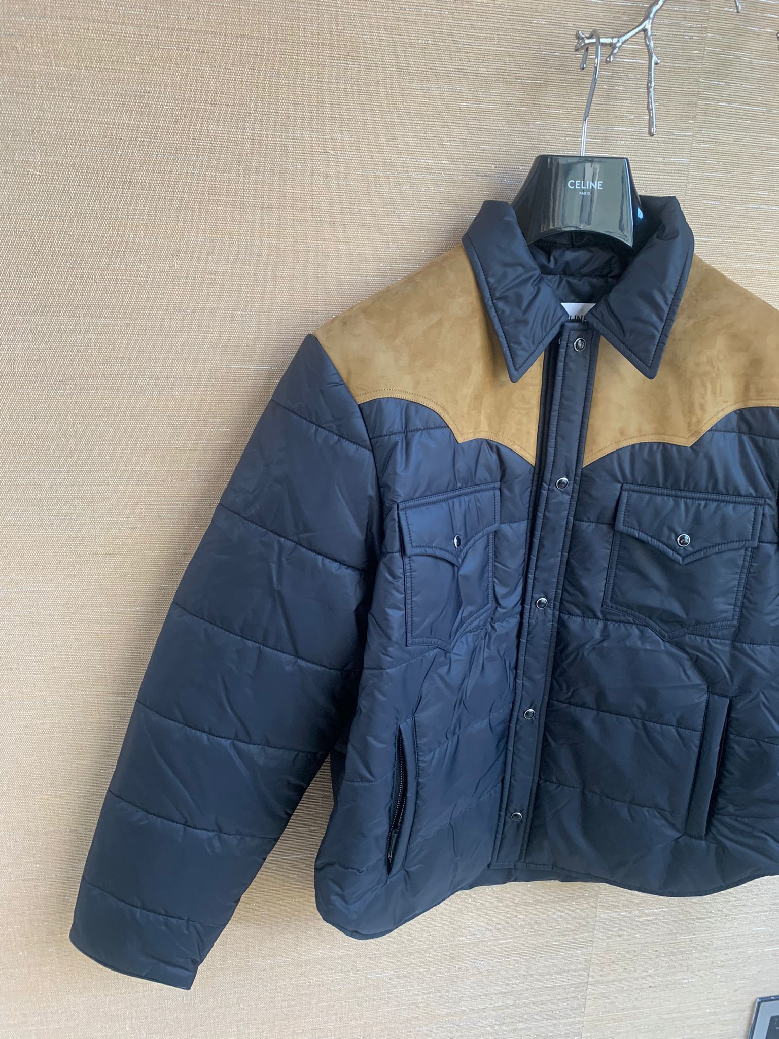 Celine Padded Jacket in Black Size US M / EU 48-50 / 2 - 4 Thumbnail