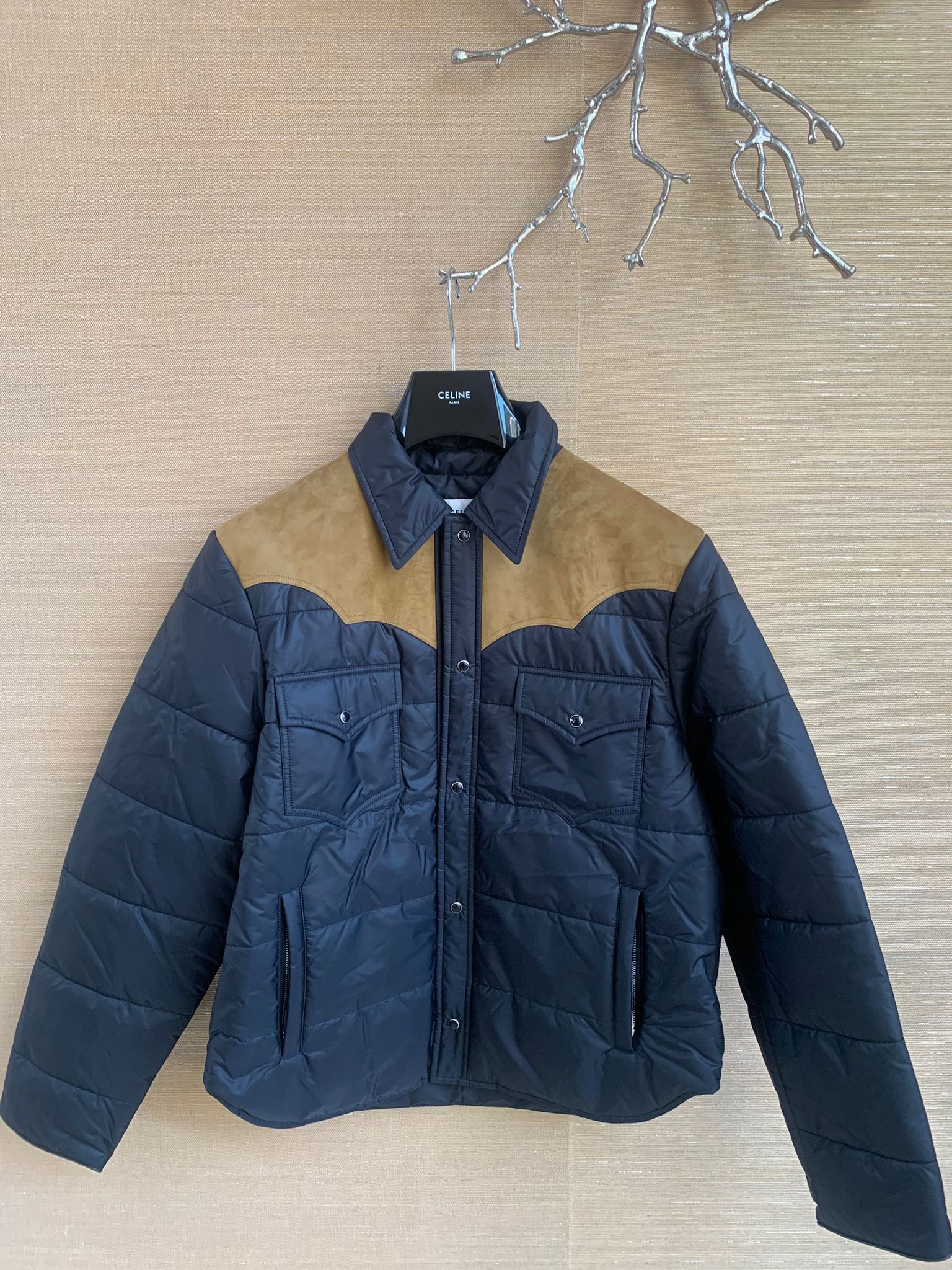 Celine Padded Jacket in Black Size US M / EU 48-50 / 2 - 2 Thumbnail
