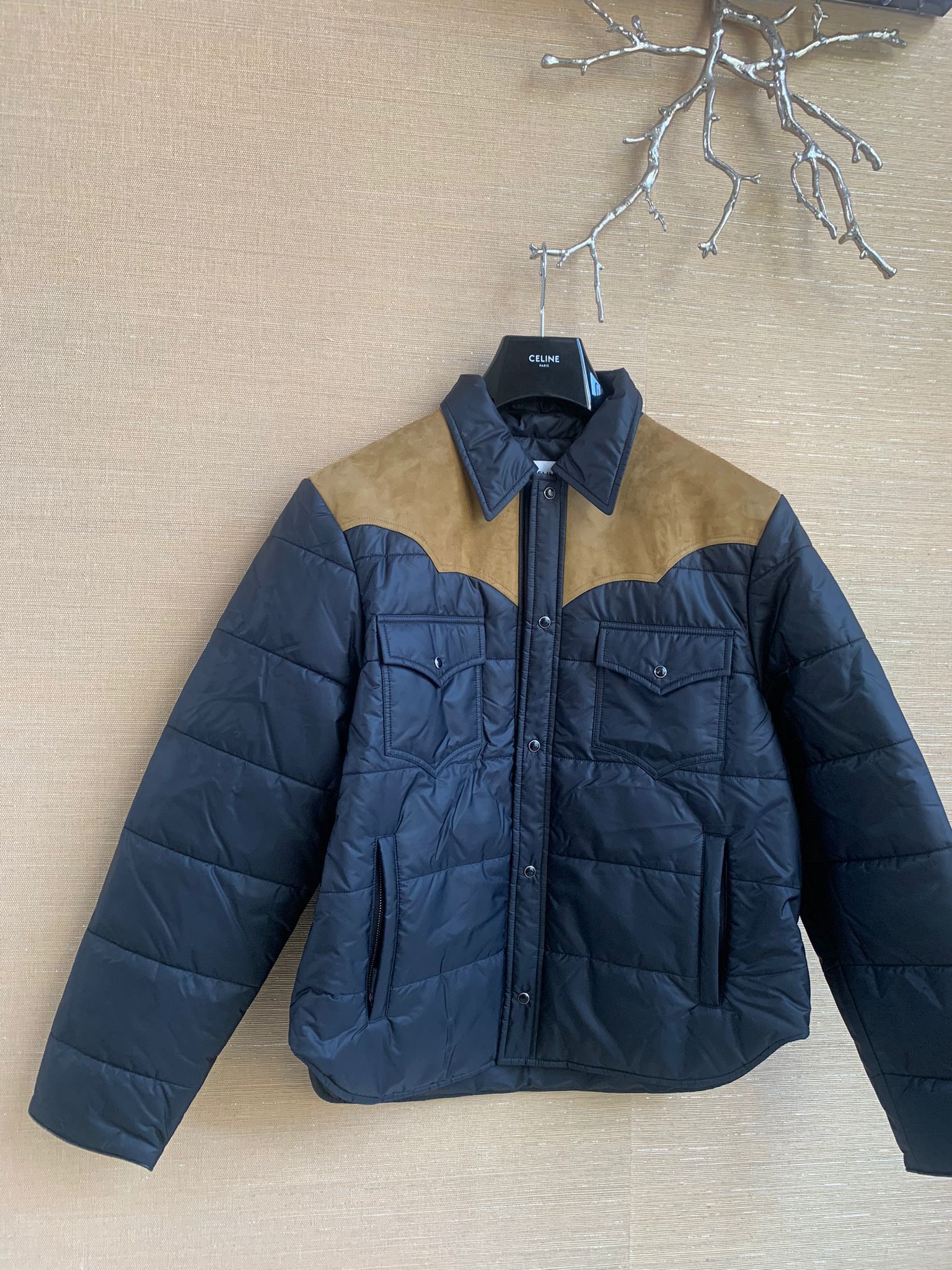 Celine Padded Jacket in Black Size US M / EU 48-50 / 2 - 7 Thumbnail