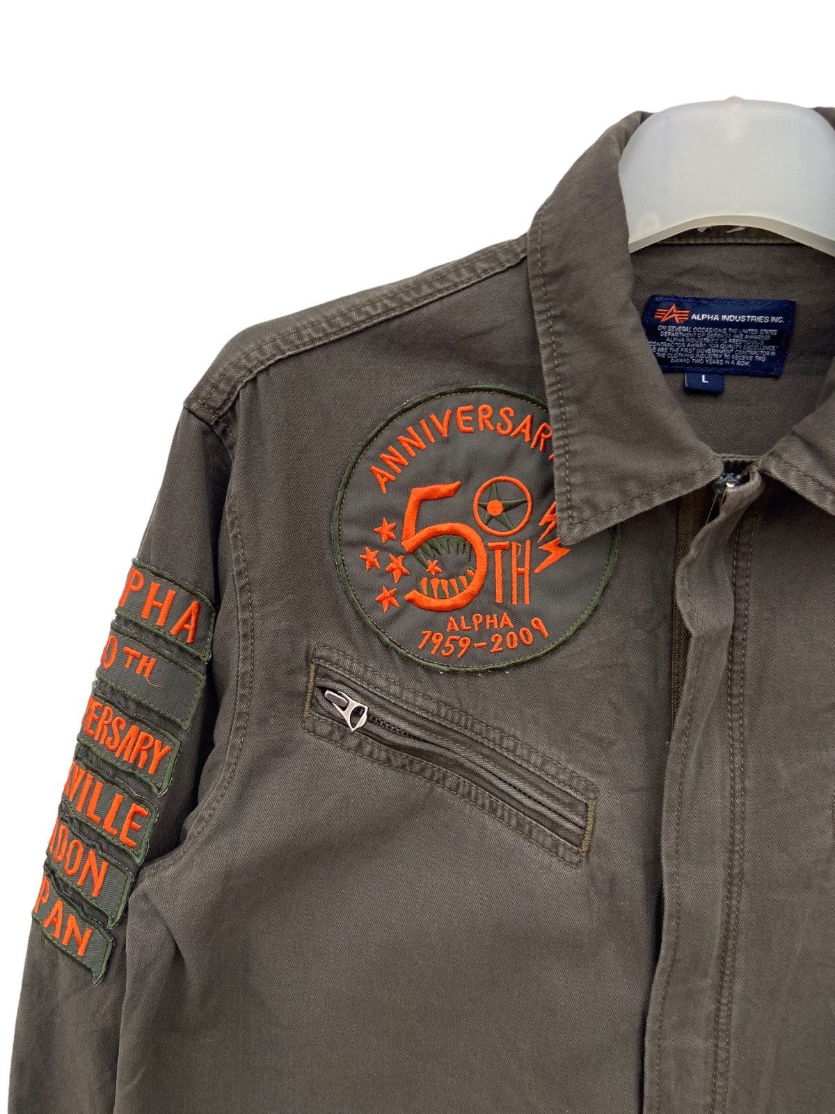 Alpha Industries Vintage Thrashed 50th Alpha Industries Aniversary Jacket Size US L / EU 52-54 / 3 - 2 Thumbnail