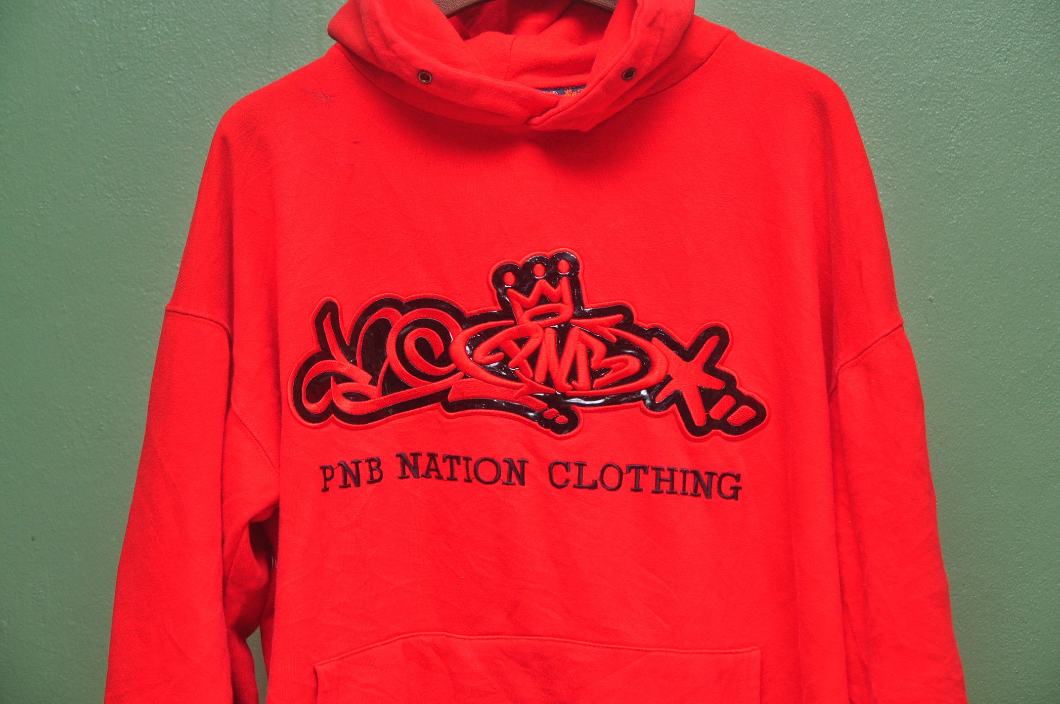 Japanese Brand × Vintage Vintage PNB Nation Clothing Hoodie Sweatshirt Fashion Style Size US XL / EU 56 / 4 - 2 Thumbnail
