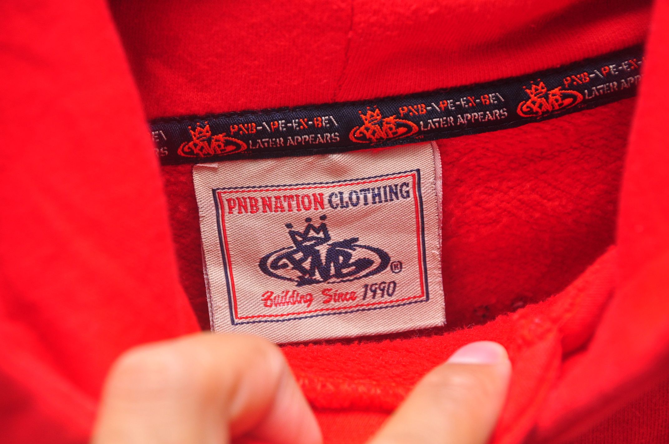 Japanese Brand × Vintage Vintage PNB Nation Clothing Hoodie Sweatshirt Fashion Style Size US XL / EU 56 / 4 - 4 Thumbnail