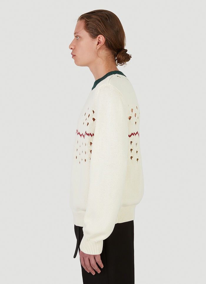 Namacheko SS21 Krokus Negative Intarsia Sweater In Beige Size US S / EU 44-46 / 1 - 2 Thumbnail