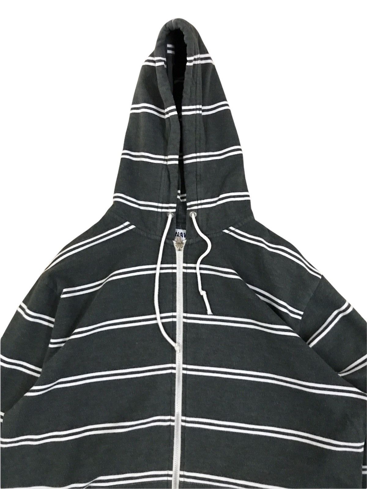 Old Navy Vintage Old Navy Stripes Hoodie Zipper Size US L / EU 52-54 / 3 - 3 Thumbnail