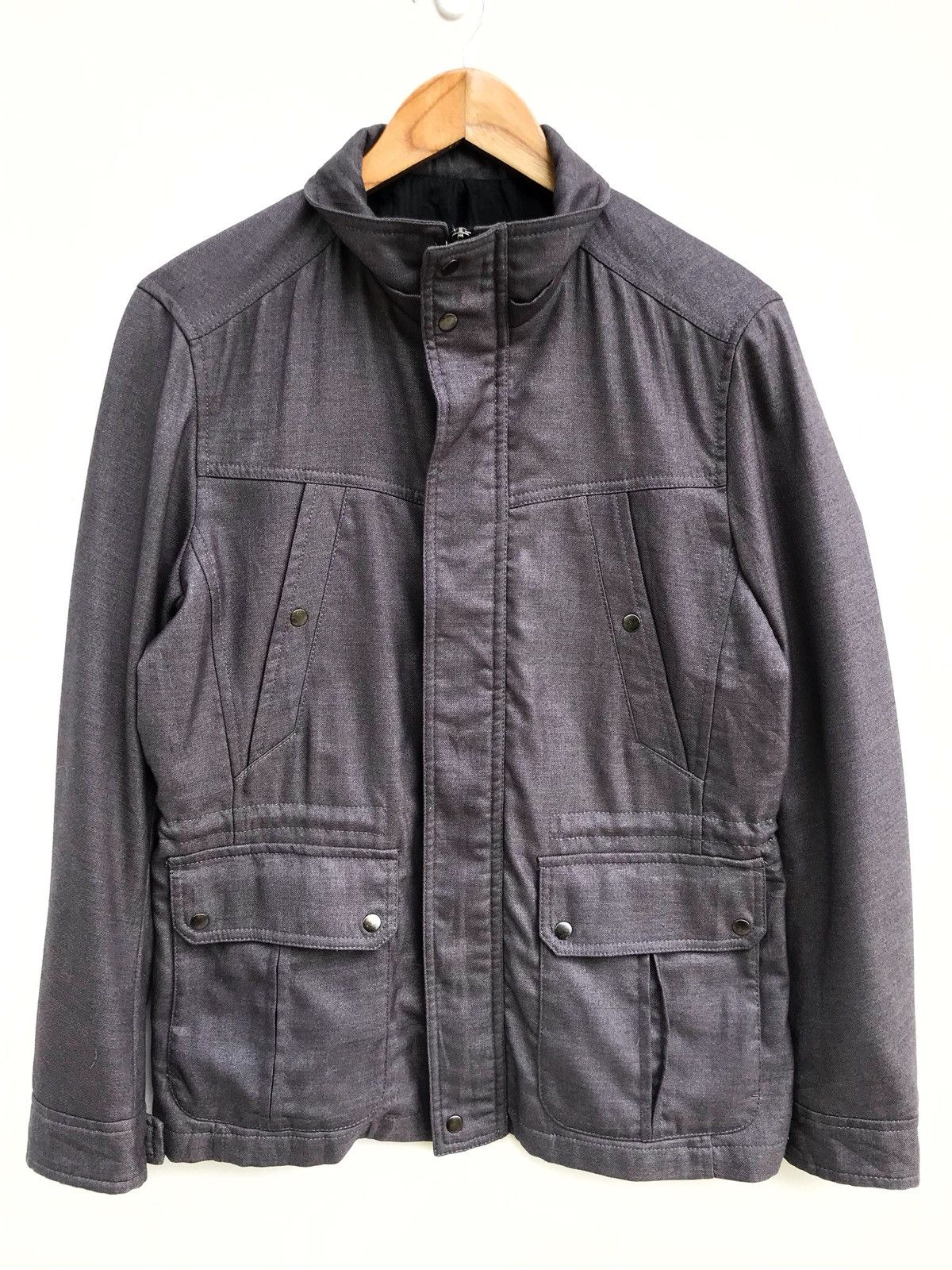 Japanese Brand Japanese Brand Jun Men Biker Military Design Zipper Jacket Size US M / EU 48-50 / 2 - 1 Thumbnail