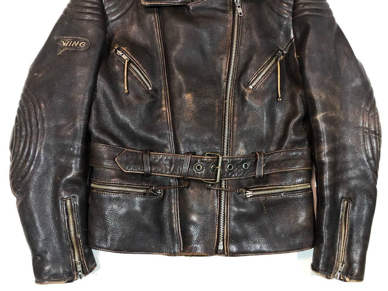 Genuine Leather Wings Leather Moto Biker Jacket Vintage Size US S / EU 44-46 / 1 - 6 Thumbnail