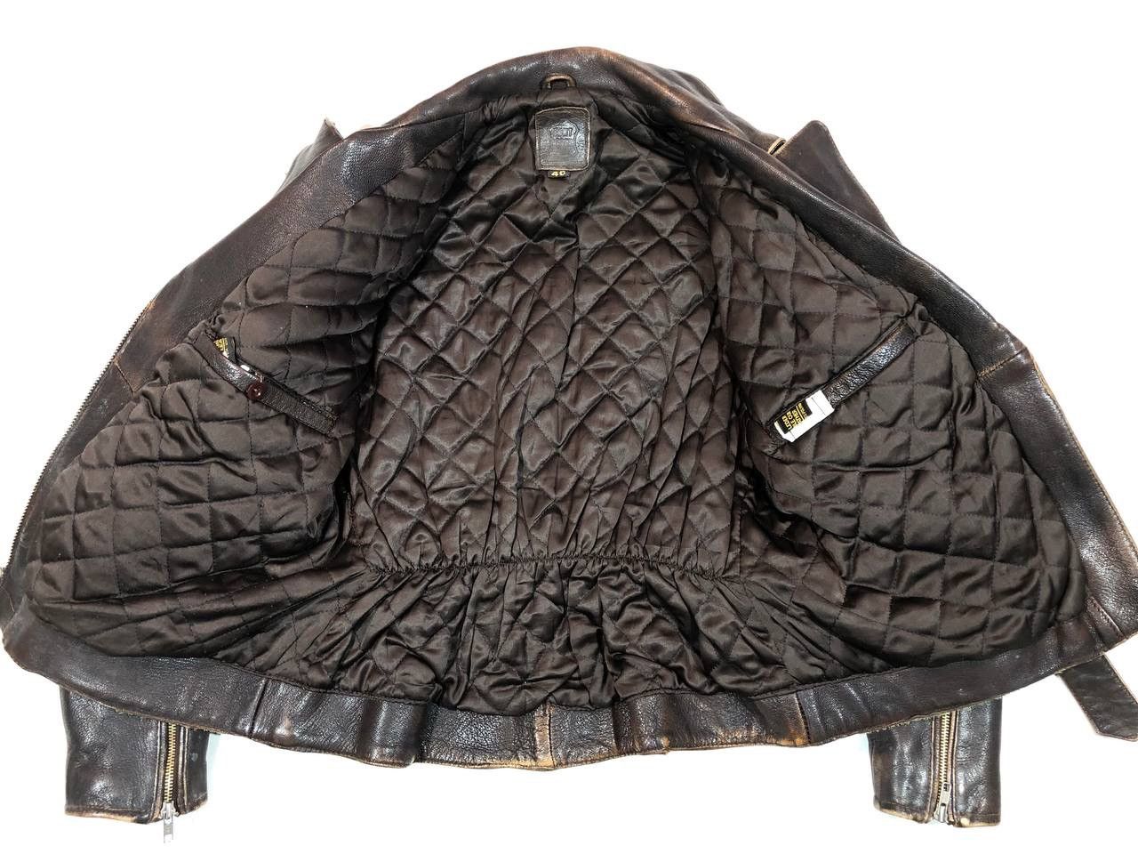 Genuine Leather Wings Leather Moto Biker Jacket Vintage Size US S / EU 44-46 / 1 - 10 Thumbnail