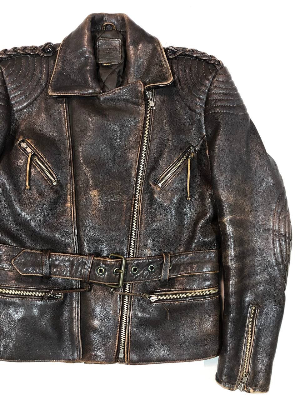 Genuine Leather Wings Leather Moto Biker Jacket Vintage Size US S / EU 44-46 / 1 - 3 Thumbnail