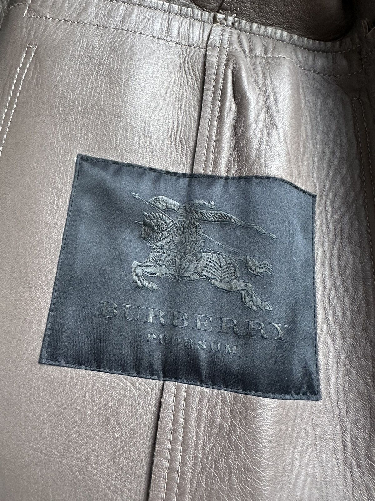 Burberry Prorsum Burberry Prorsum Bailey sample long grey leather coat Size US M / EU 48-50 / 2 - 23 Thumbnail