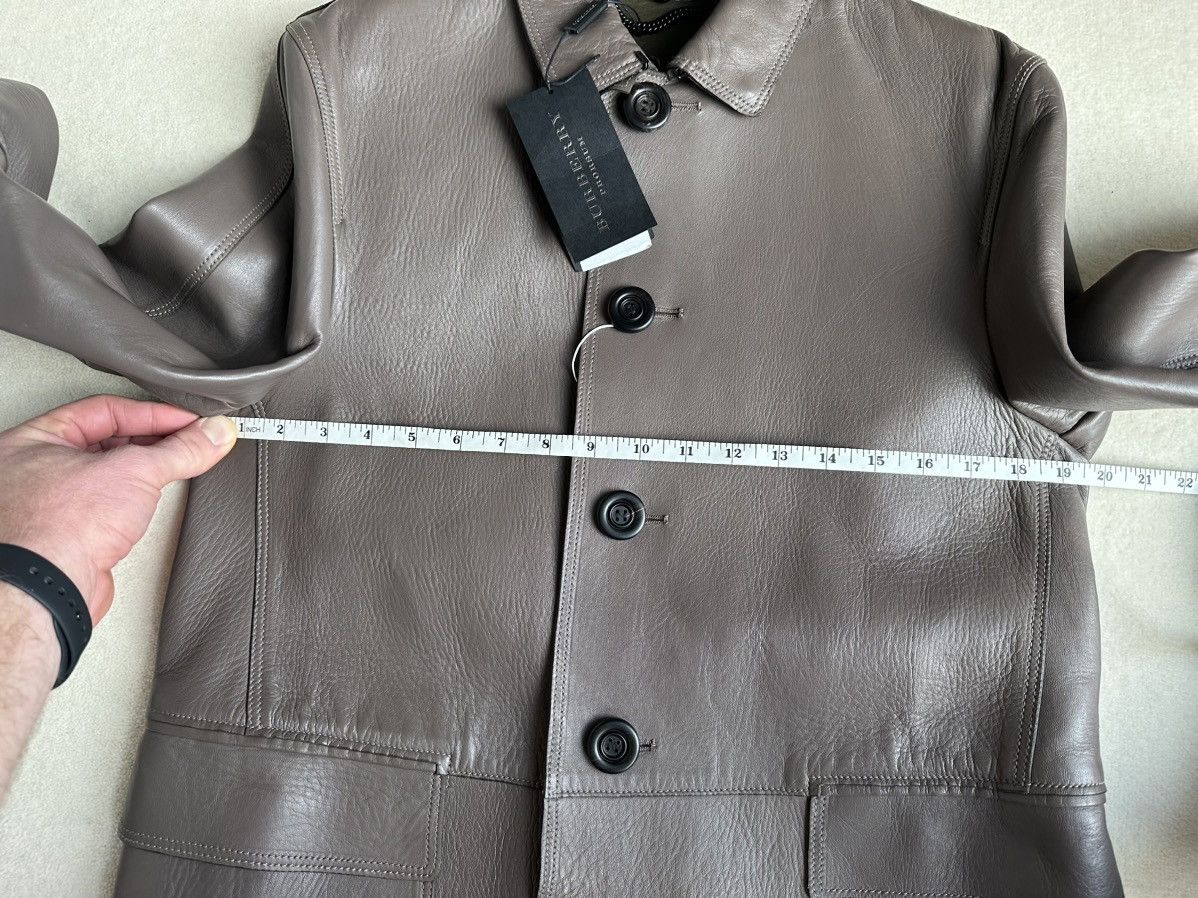Burberry Prorsum Burberry Prorsum Bailey sample long grey leather coat Size US M / EU 48-50 / 2 - 7 Thumbnail