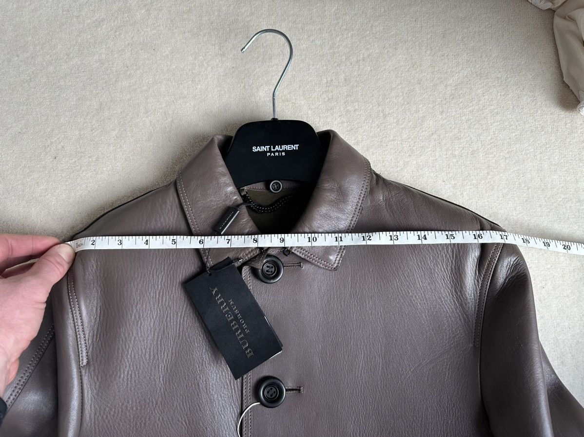 Burberry Prorsum Burberry Prorsum Bailey sample long grey leather coat Size US M / EU 48-50 / 2 - 8 Thumbnail