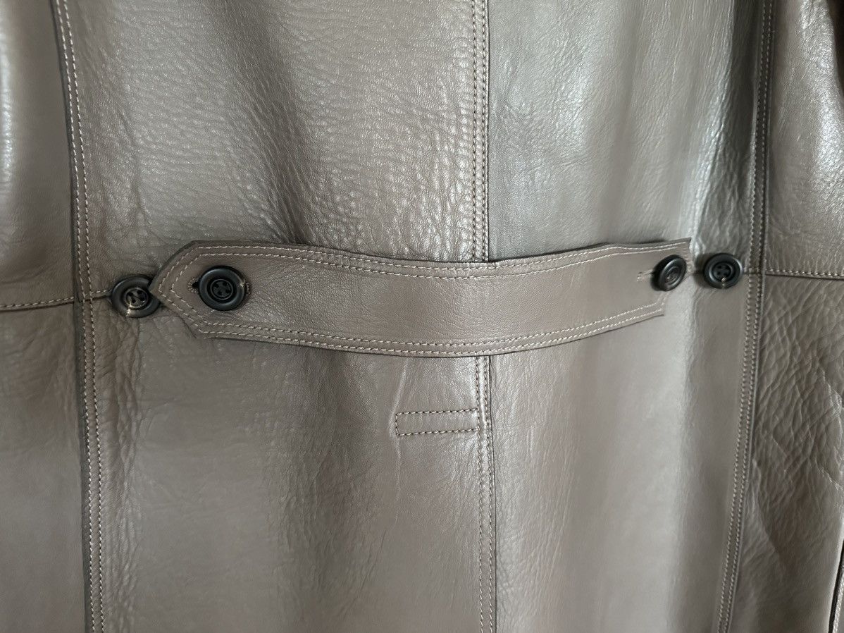 Burberry Prorsum Burberry Prorsum Bailey sample long grey leather coat Size US M / EU 48-50 / 2 - 17 Thumbnail