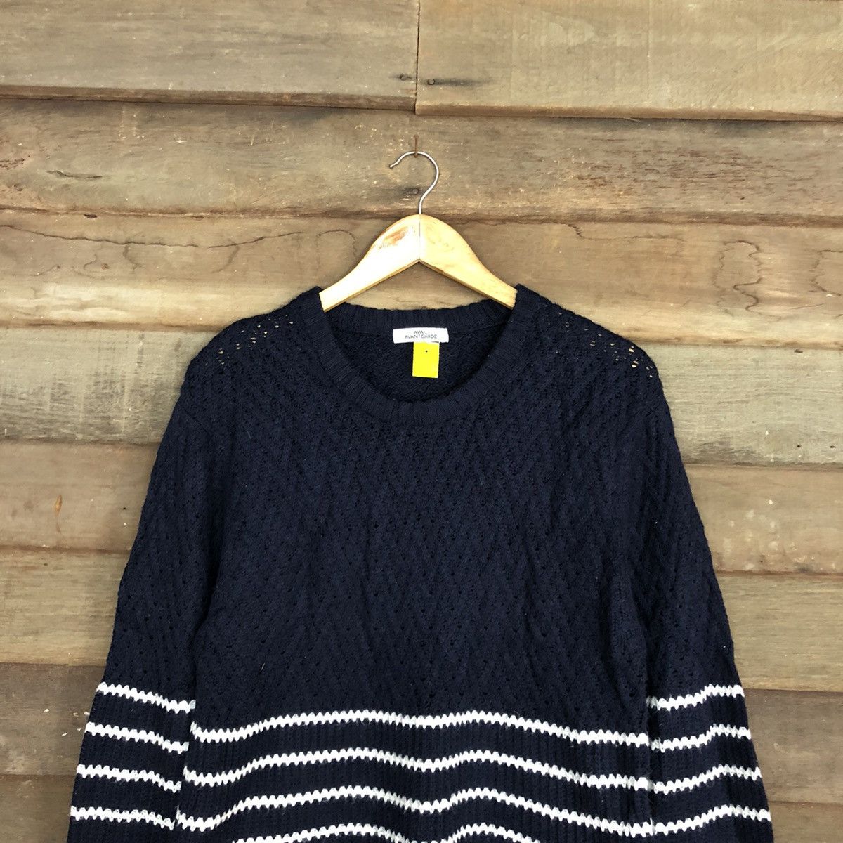 Homespun Knitwear Avant Grade Blue stripe Knitwear #3949 Size US L / EU 52-54 / 3 - 2 Thumbnail