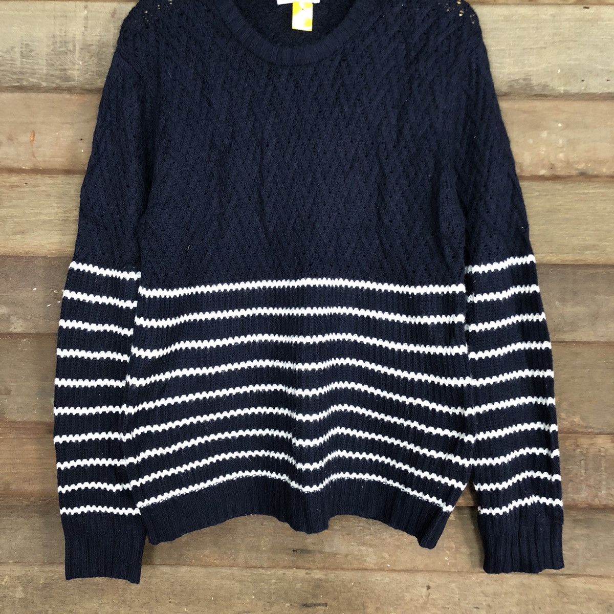 Homespun Knitwear Avant Grade Blue stripe Knitwear #3949 Size US L / EU 52-54 / 3 - 8 Thumbnail