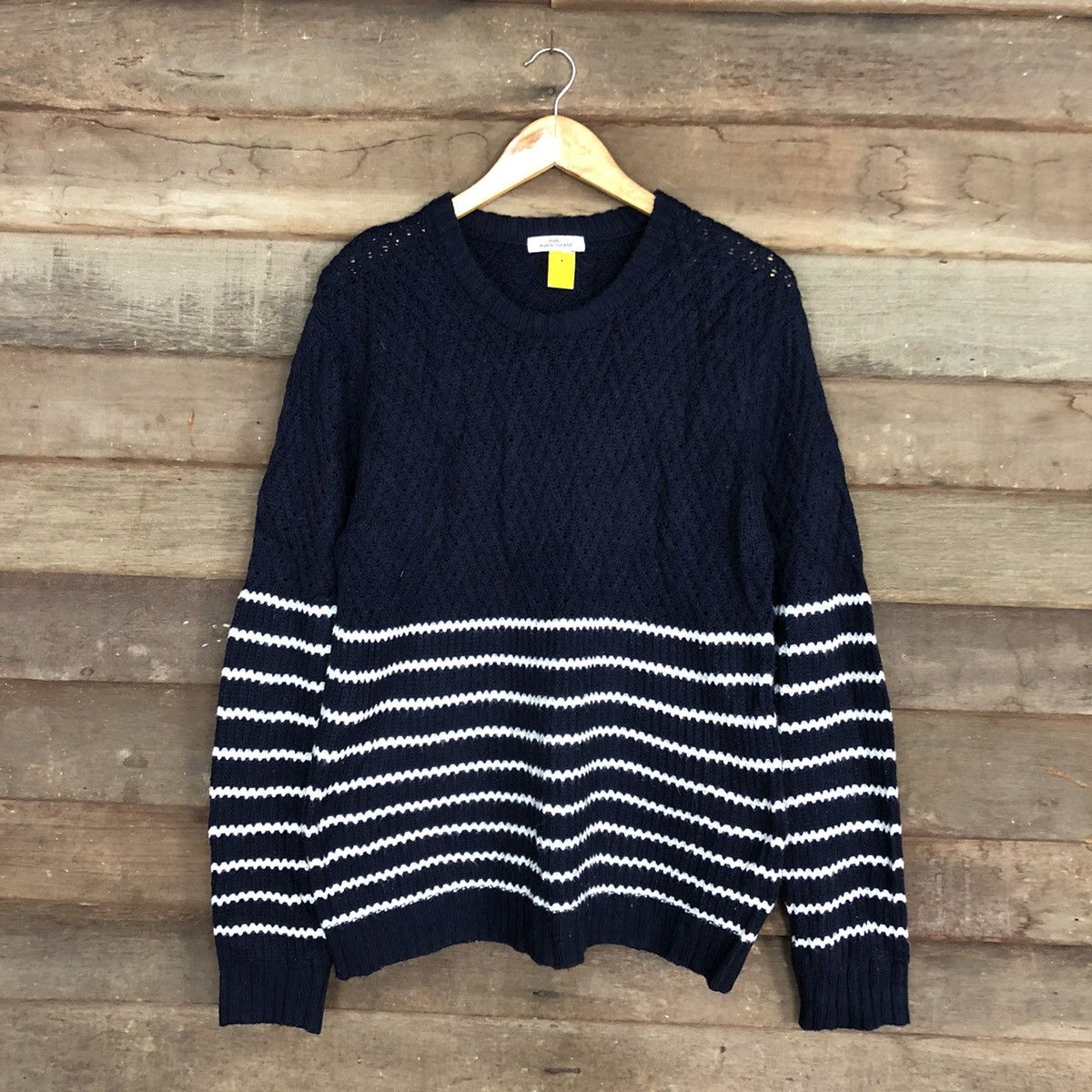 Homespun Knitwear Avant Grade Blue stripe Knitwear #3949 Size US L / EU 52-54 / 3 - 3 Thumbnail