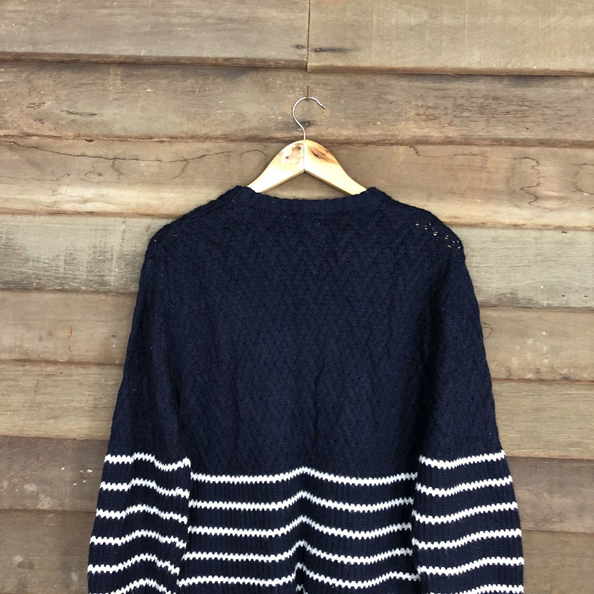 Homespun Knitwear Avant Grade Blue stripe Knitwear #3949 Size US L / EU 52-54 / 3 - 13 Thumbnail