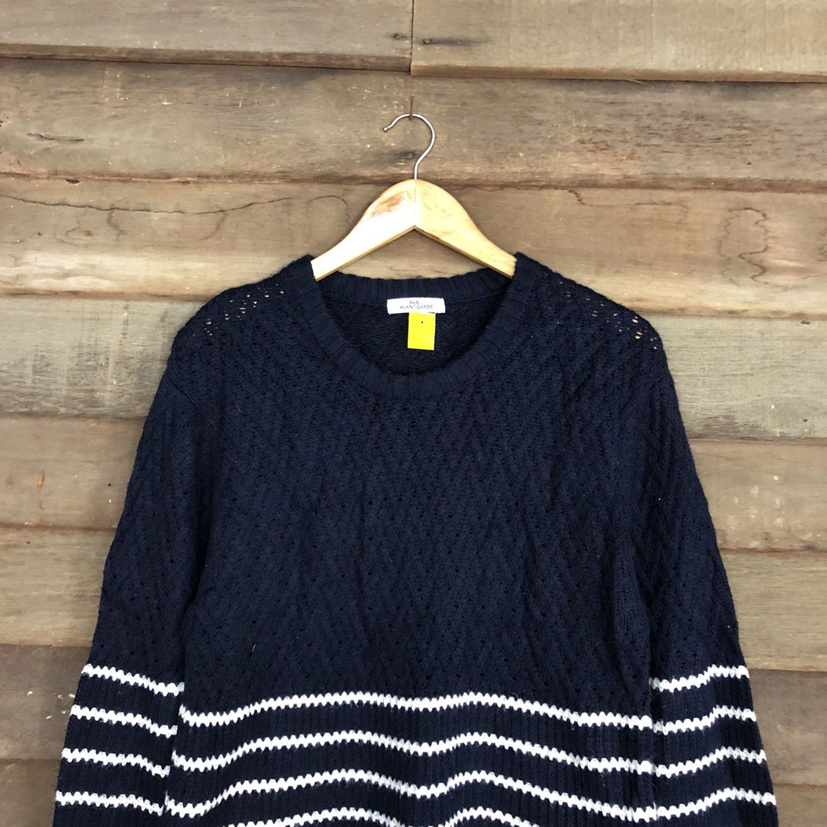 Homespun Knitwear Avant Grade Blue stripe Knitwear #3949 Size US L / EU 52-54 / 3 - 9 Thumbnail